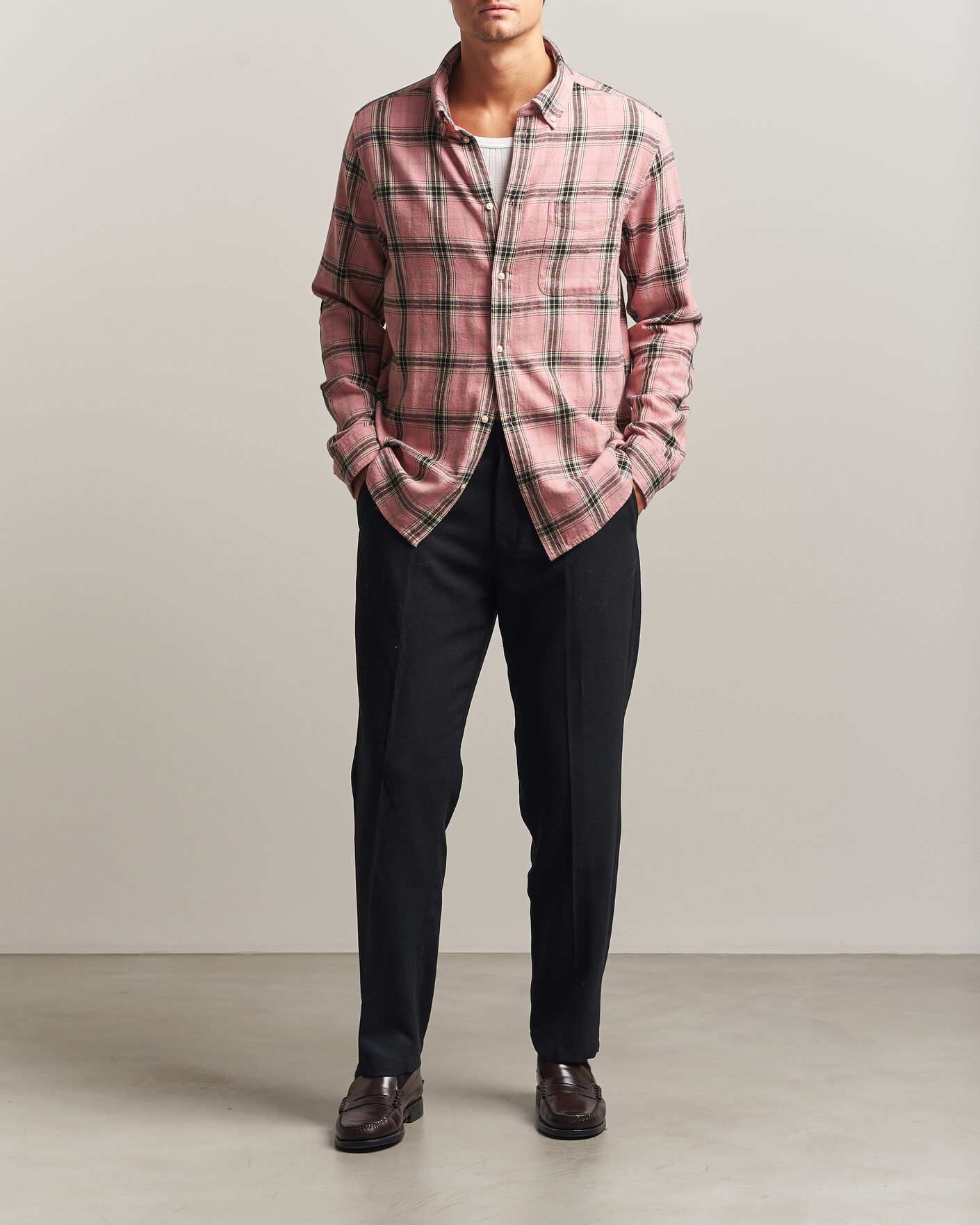 Herr | Byxor | LES DEUX | Wool Reg Suit Pants Dark Navy