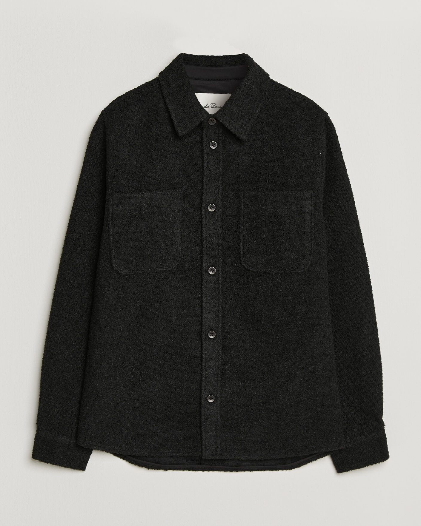Herr | Skjortor | LES DEUX | Boucle Overshirt Black