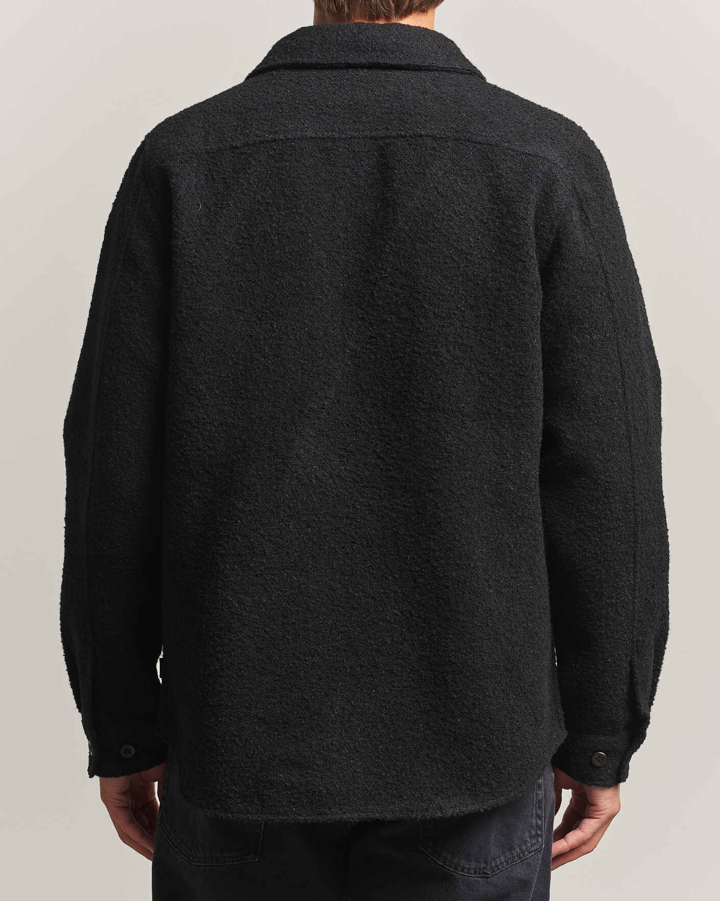 Herr | Skjortor | LES DEUX | Boucle Overshirt Black