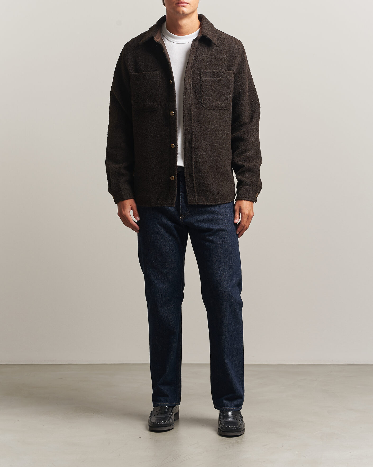 Herr | Skjortor | LES DEUX | Boucle Overshirt Delicioso