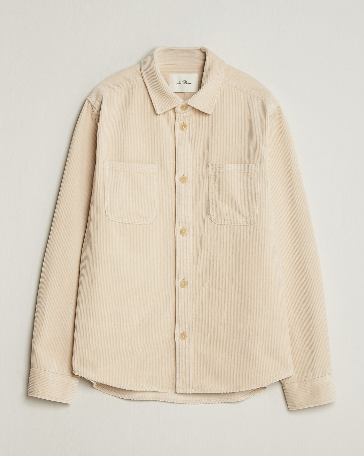 Herr | Skjortor | LES DEUX | Corduroy Overshirt Ivory