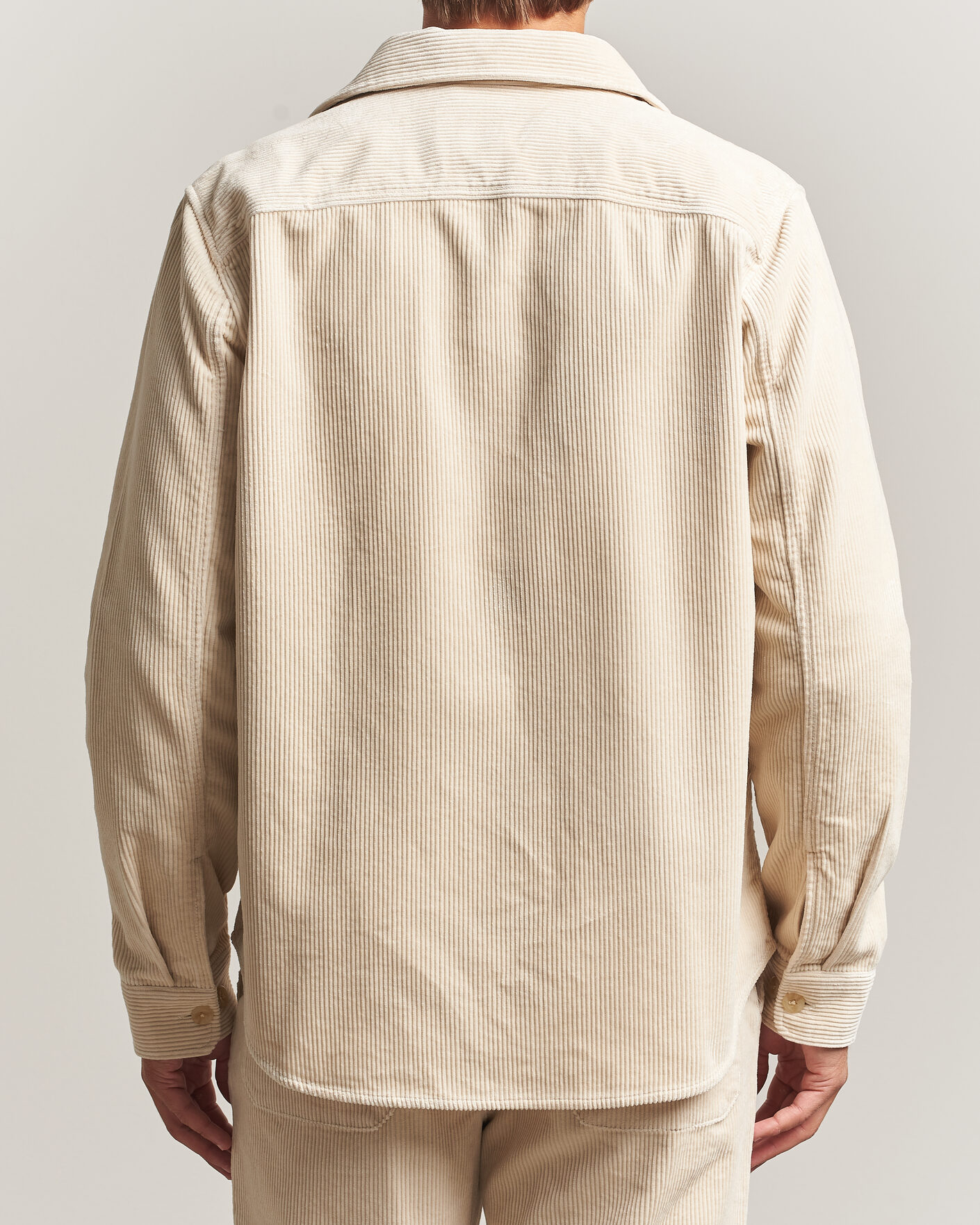 Herr | Skjortor | LES DEUX | Corduroy Overshirt Ivory
