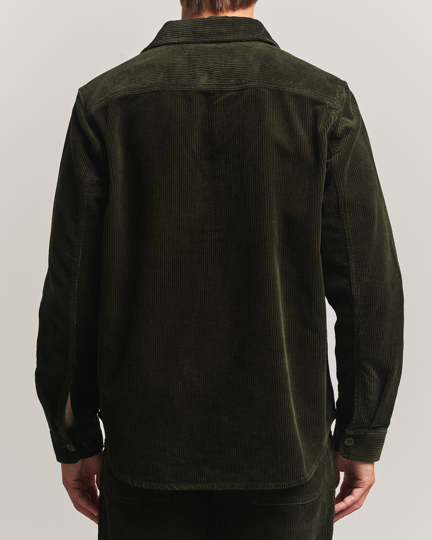 Herr | Skjortor | LES DEUX | Corduroy Overshirt Rosin Green