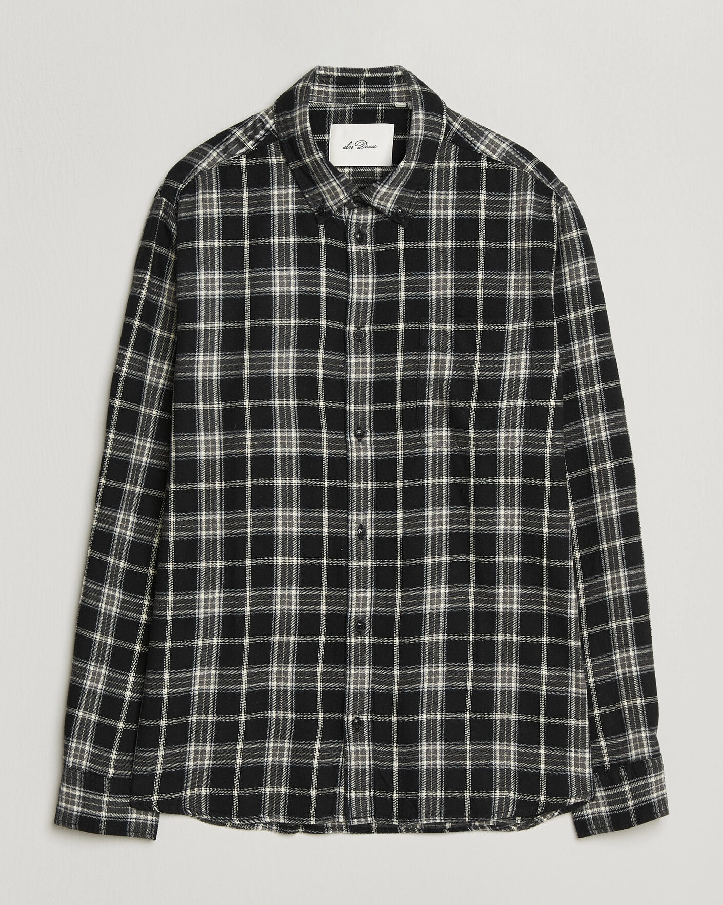 Herr | Skjortor | LES DEUX | Vintage Check Shirt Black