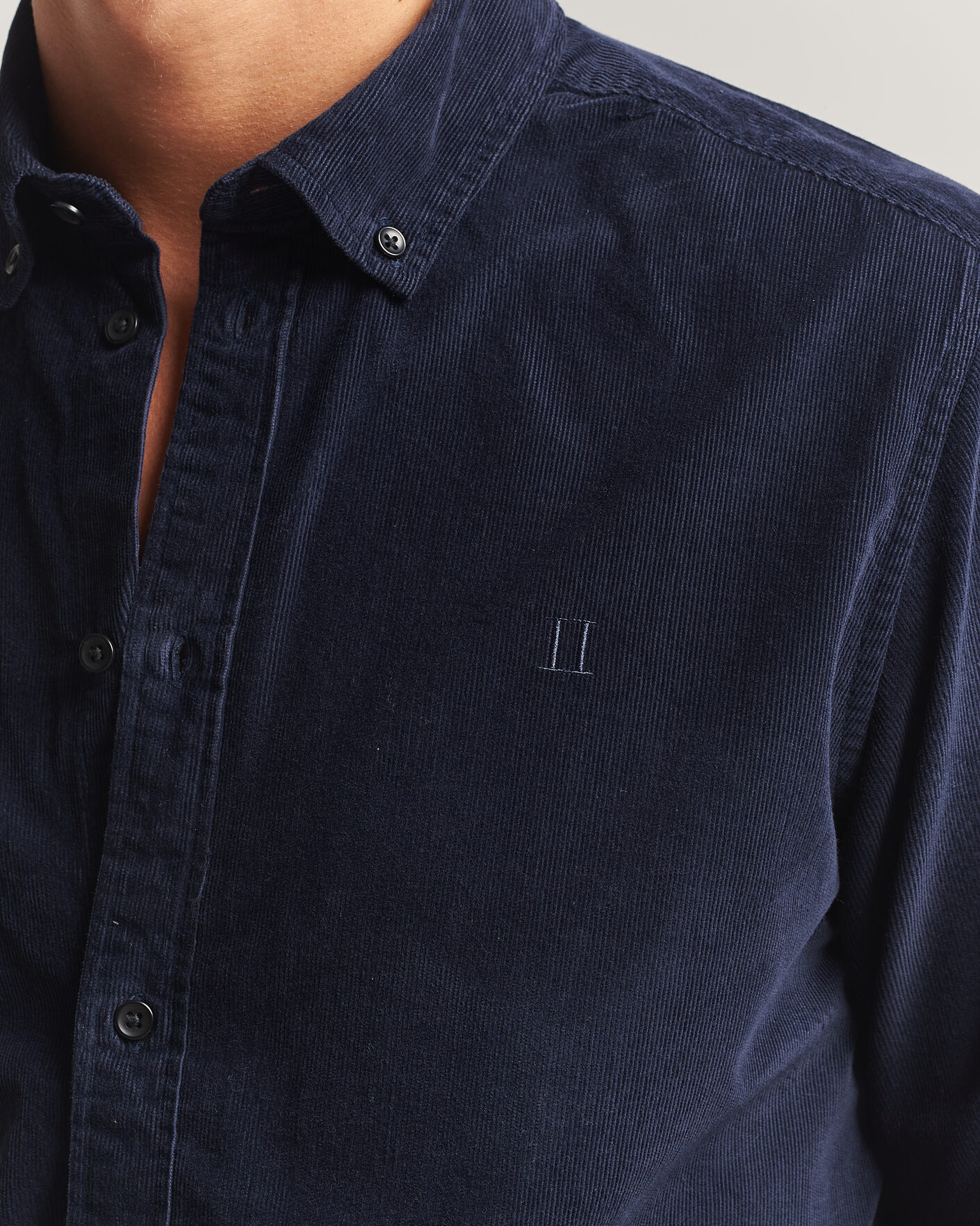 Herr | Skjortor | LES DEUX | Pinwale Corduroy Shirt Dark Navy