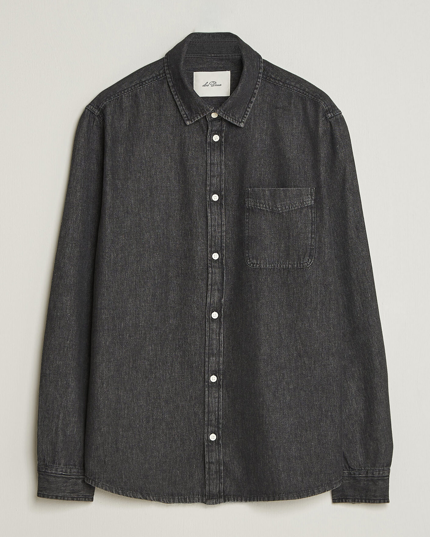 Herr | Skjortor | LES DEUX | Denim Shirt Black Wash