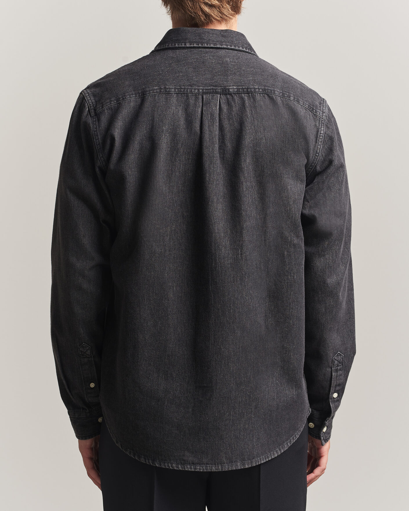 Herr | Skjortor | LES DEUX | Denim Shirt Black Wash