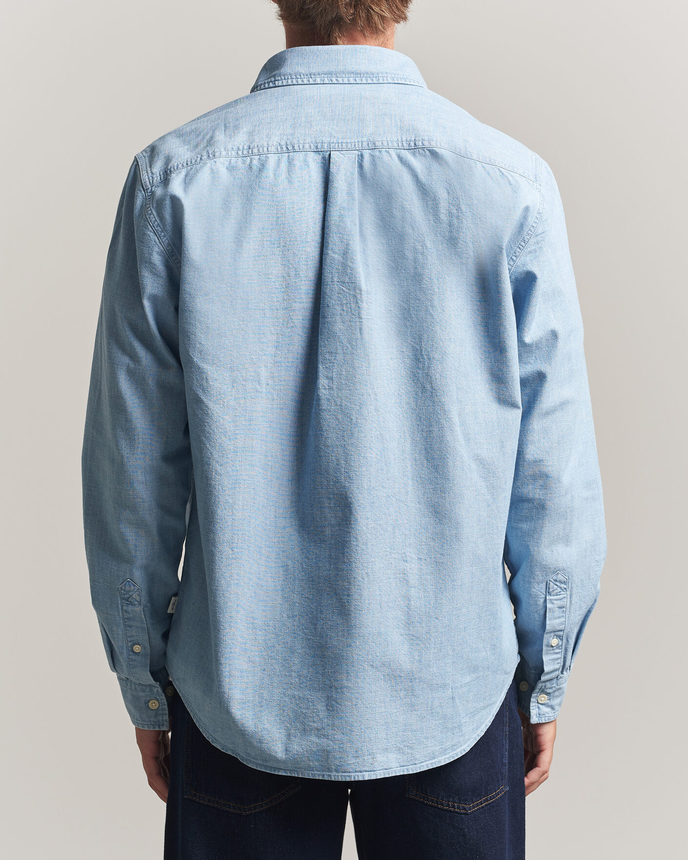 Herr | Skjortor | LES DEUX | Chambray Shirt Light Blue Wash