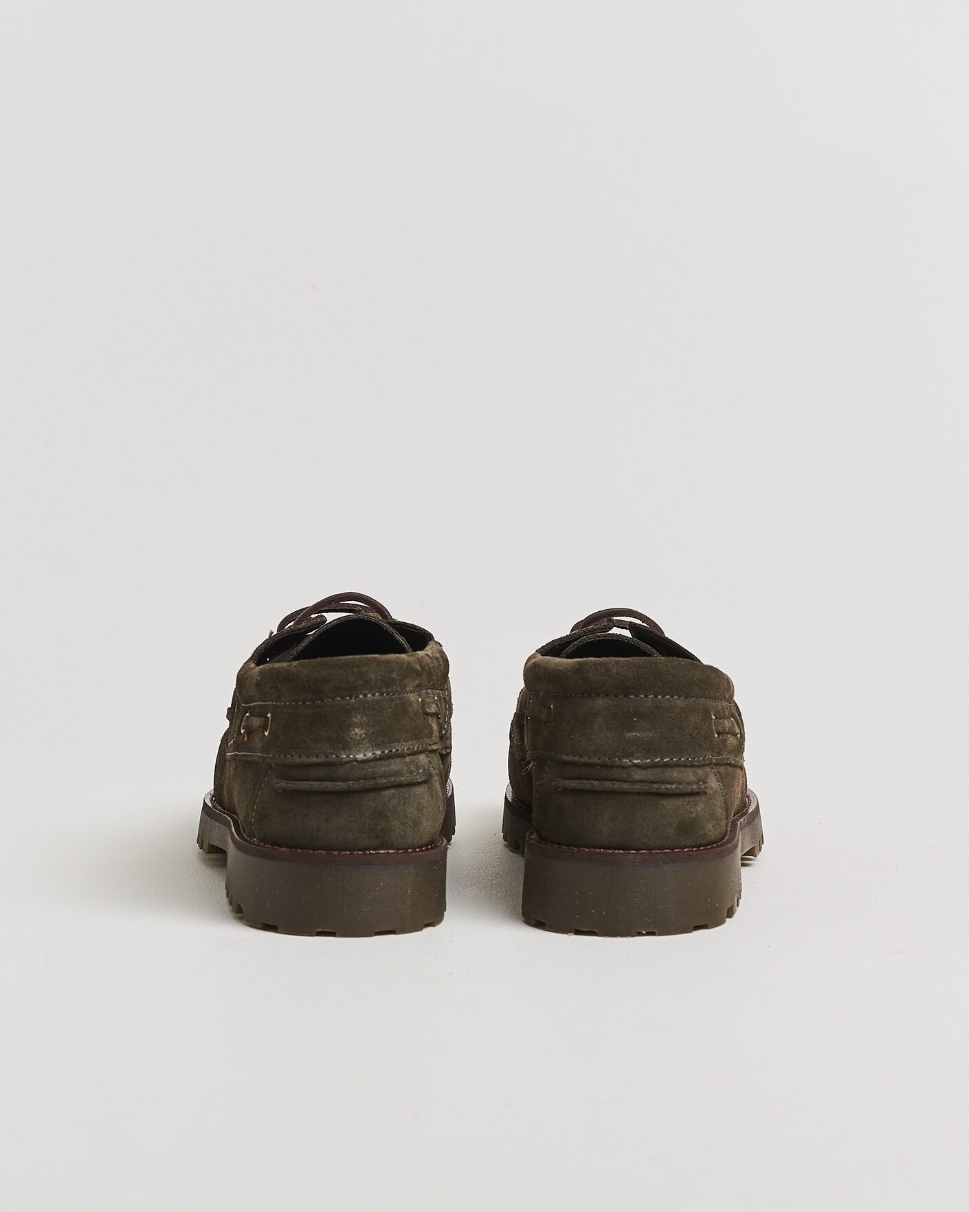 Herr | Loafers | LES DEUX | Suede Boatshoe Rosin Green