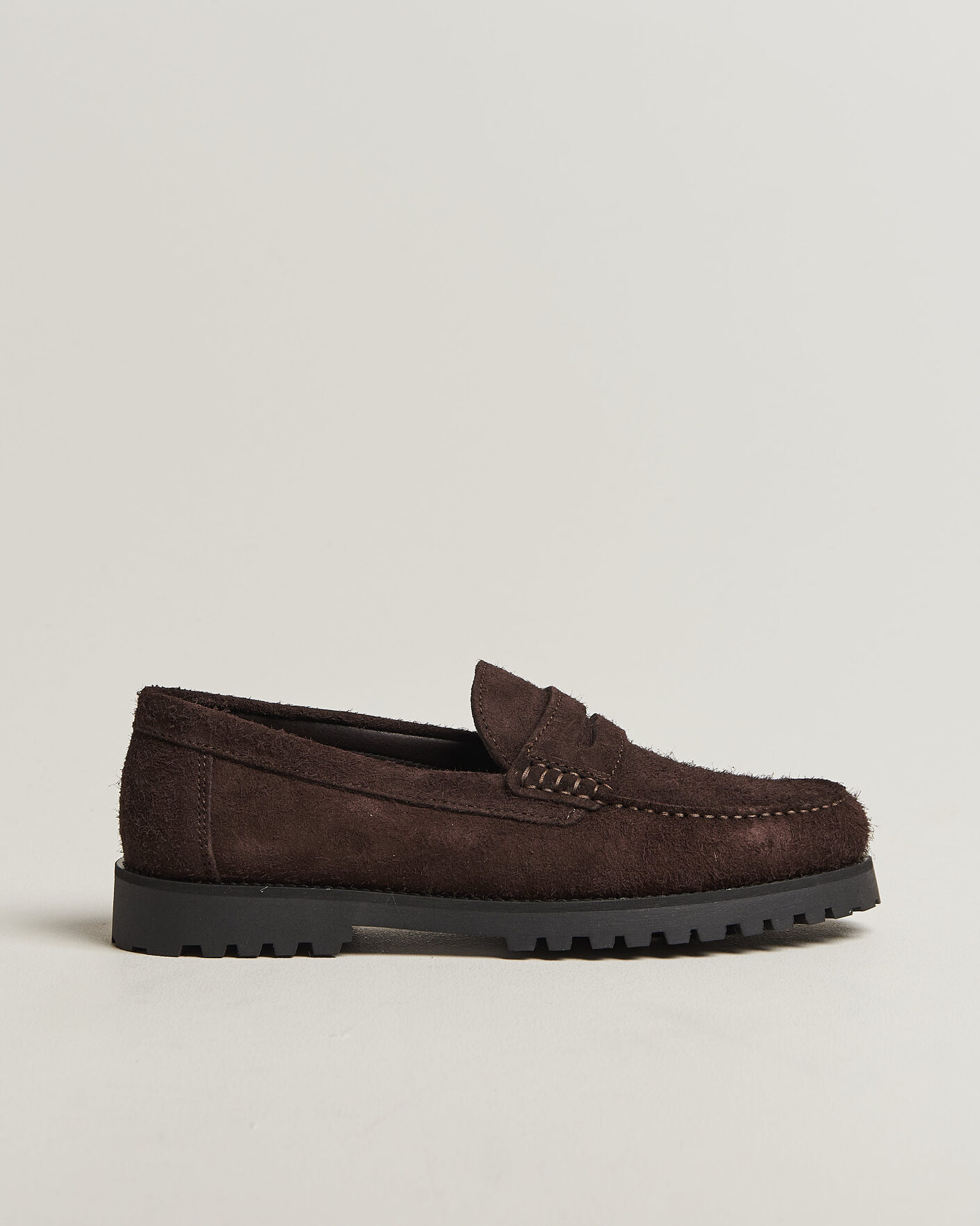 Herr | Loafers | LES DEUX | Hairy Suede Loafer Molé Brown