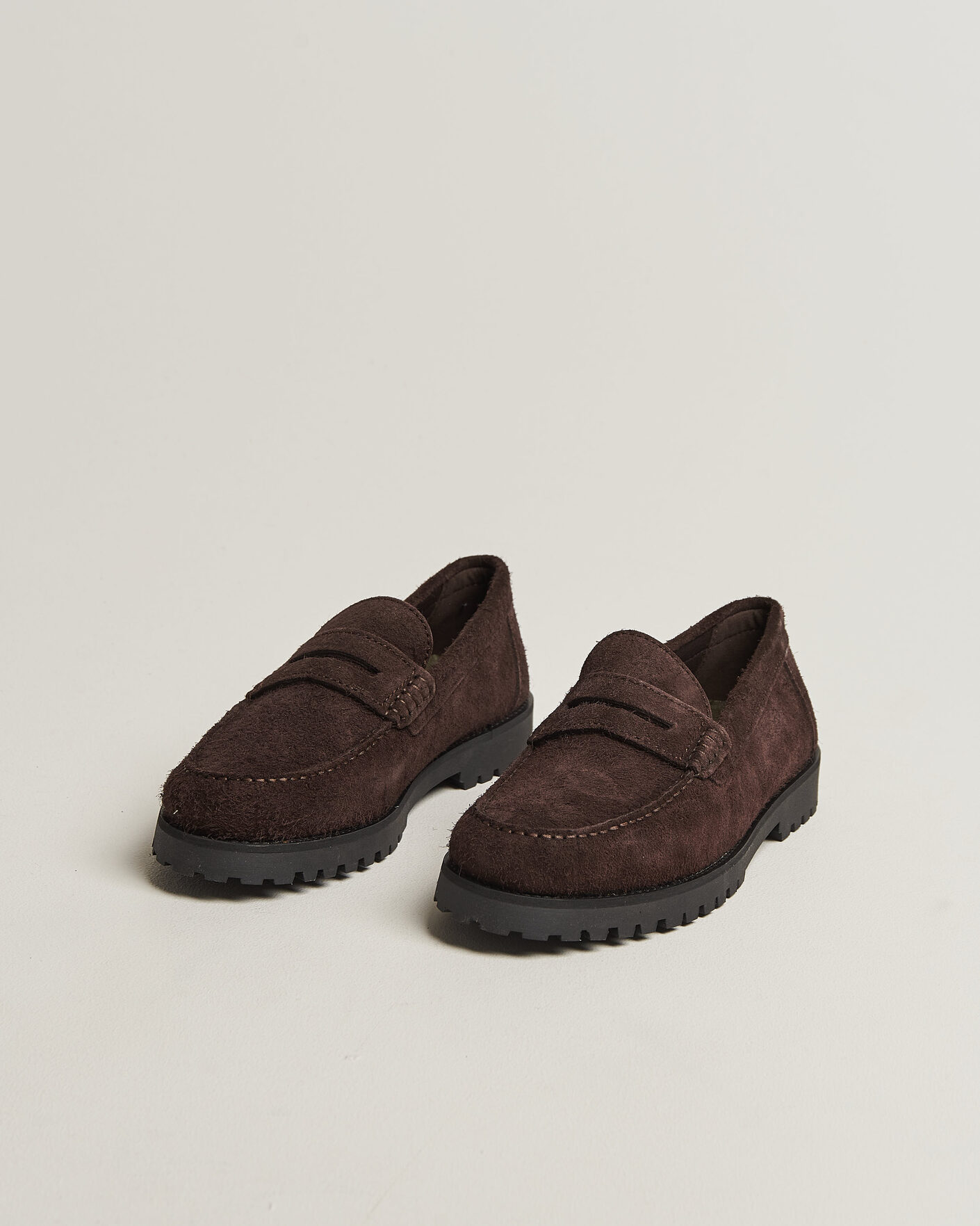 Herr | Loafers | LES DEUX | Hairy Suede Loafer Molé Brown