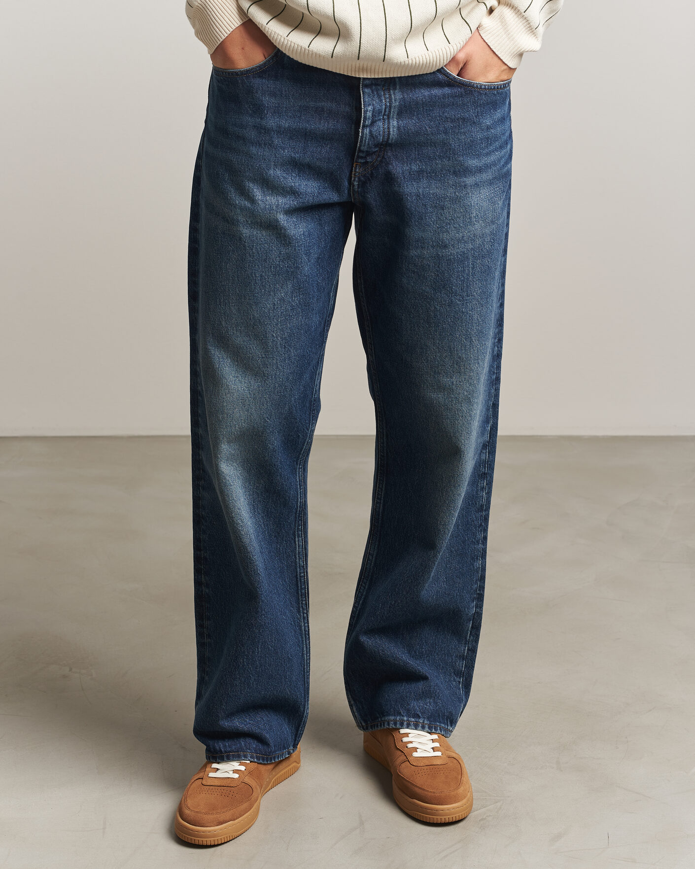 Herr | Sneakers | LES DEUX | Suede Sneaker Bone Brown