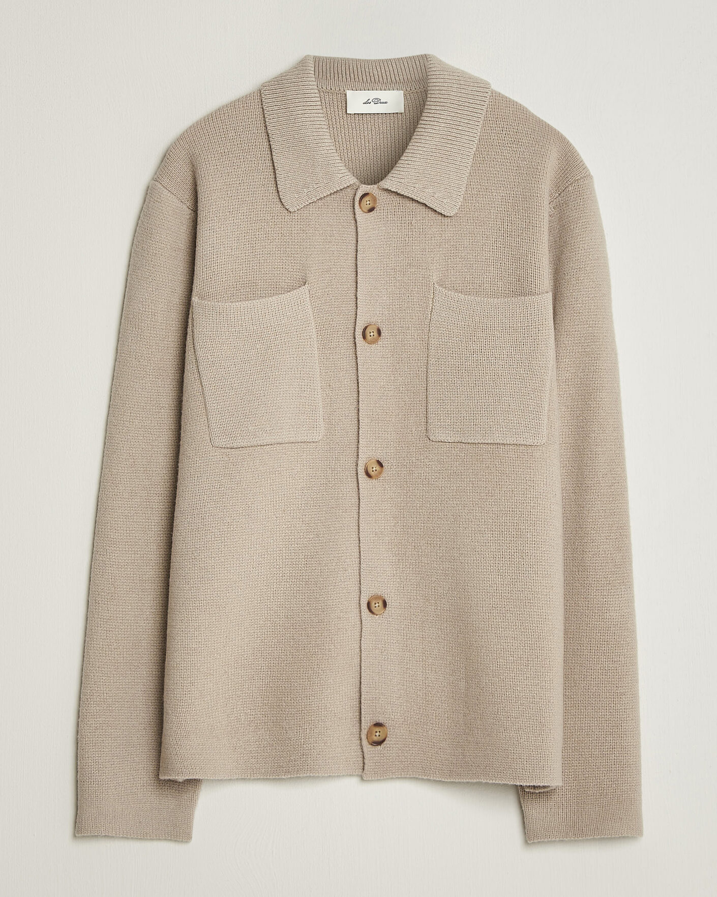 Herr | Tröjor | LES DEUX | Milano Knit Overshirt Light Sand