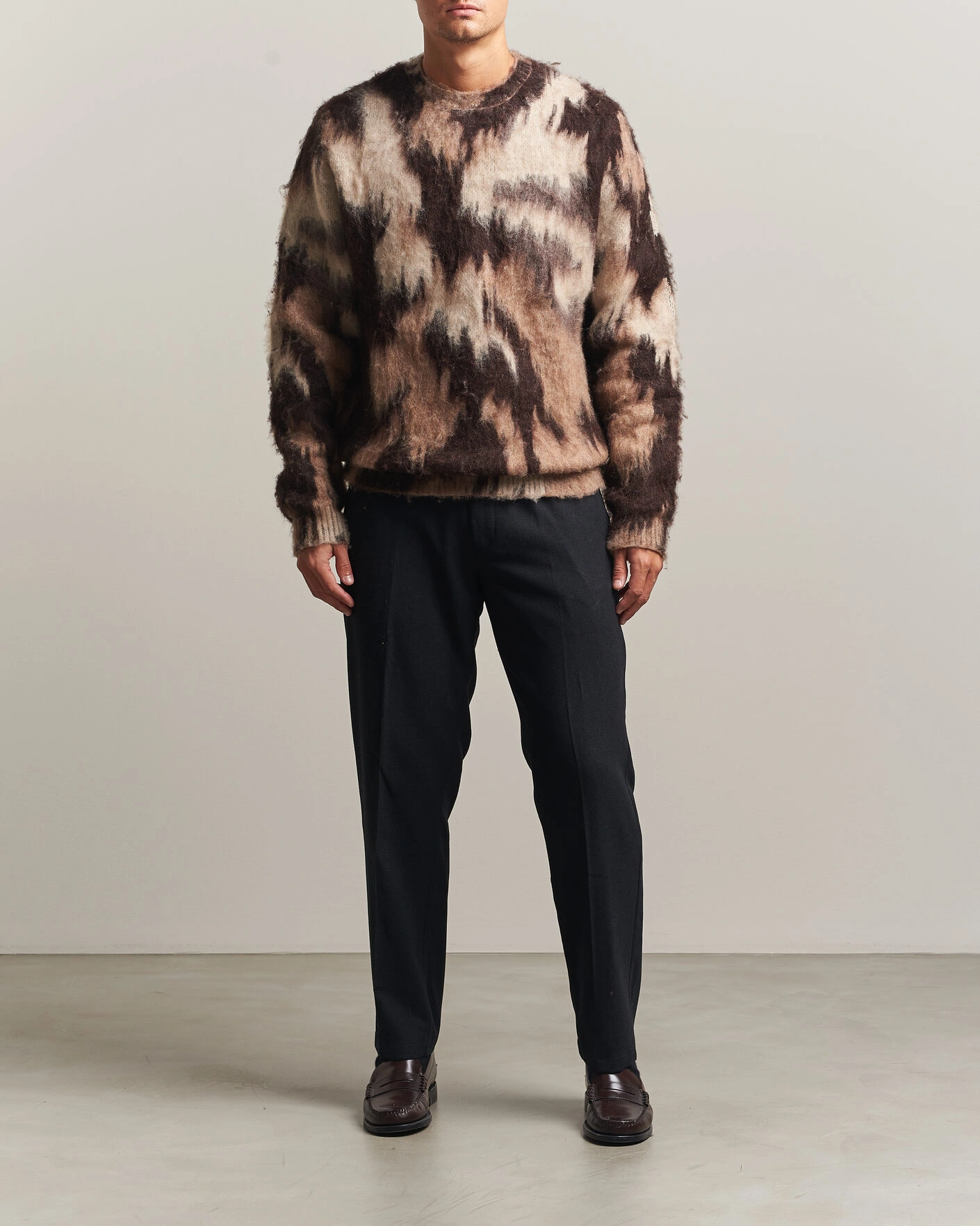 Herr | Tröjor | LES DEUX | Forrest Crewneck Knit Brown