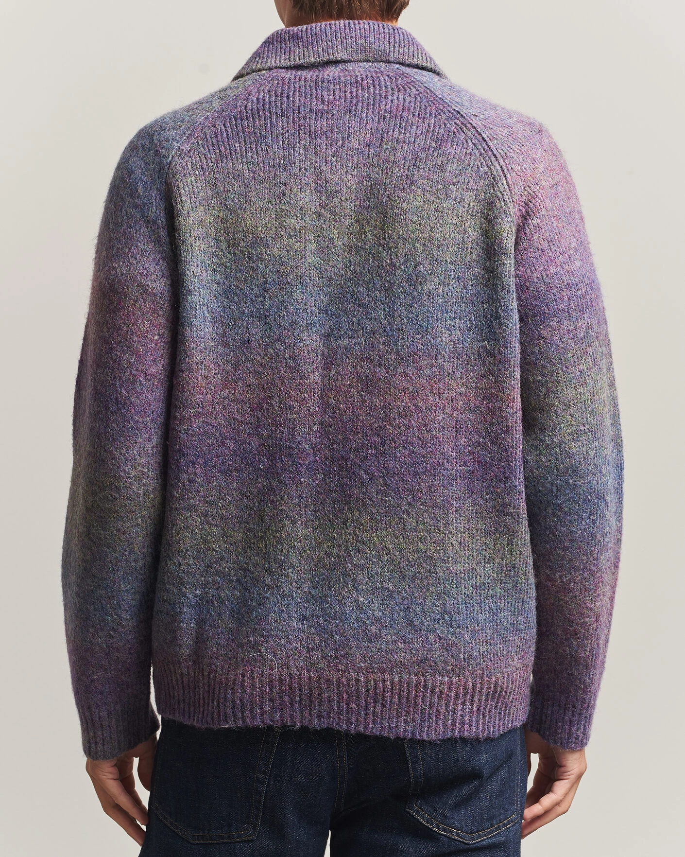 Herr | Tröjor | LES DEUX | Gradient Knitted Polo Spiced Plum