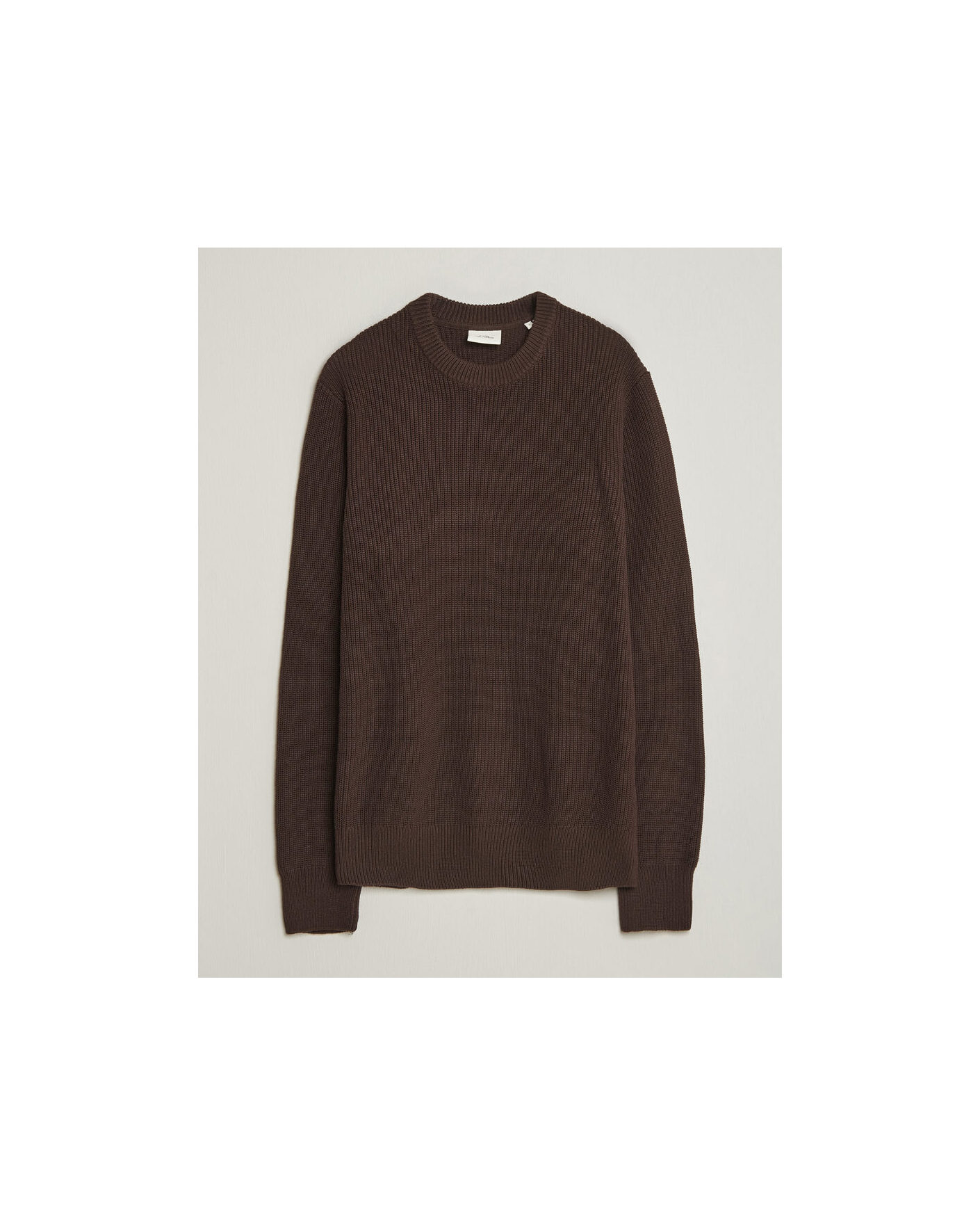 Herr | Tröjor | LES DEUX | Rib Crewneck Knit Molé Brown