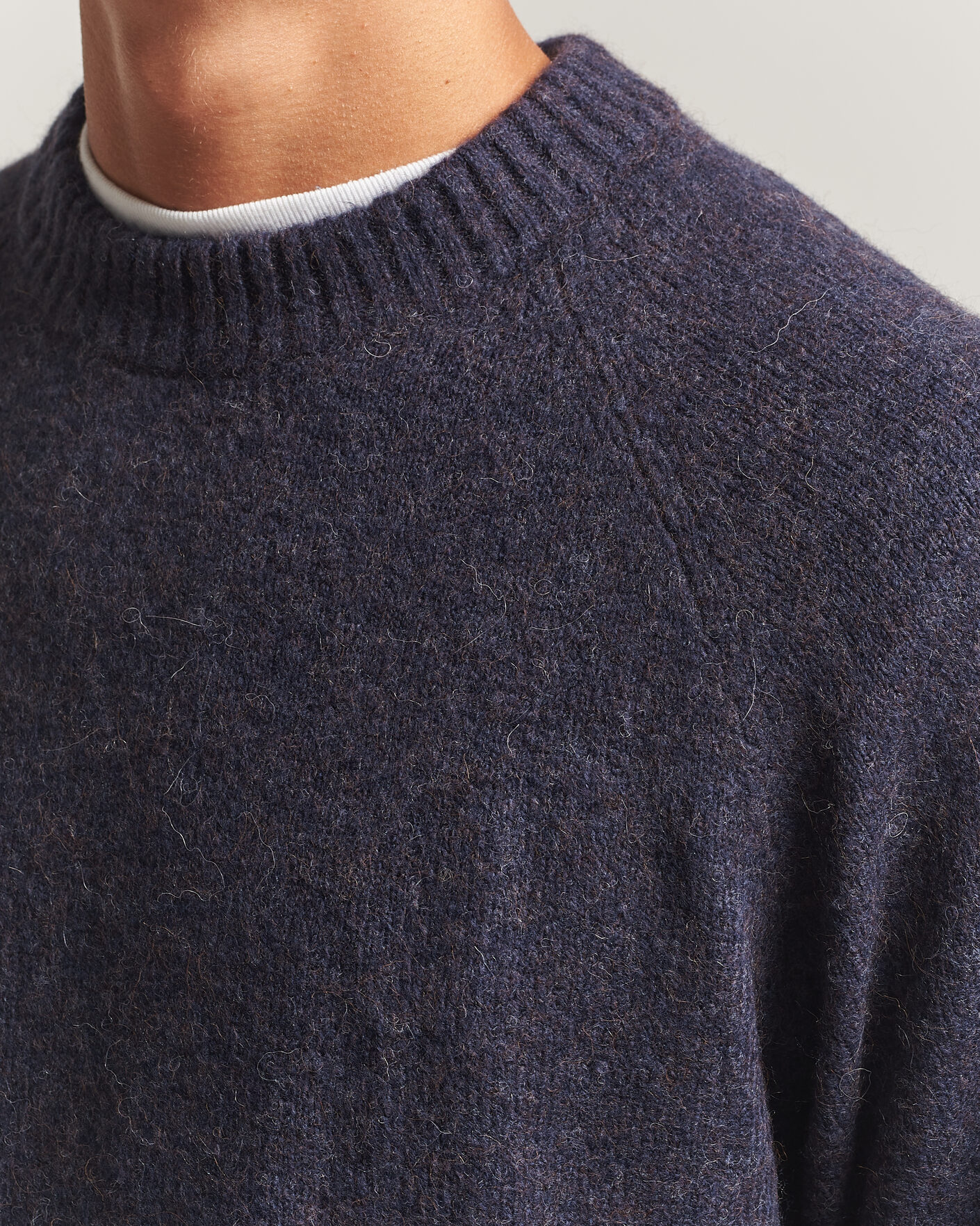 Herr | Tröjor | LES DEUX | Soft Roundneck Knit Dark Navy