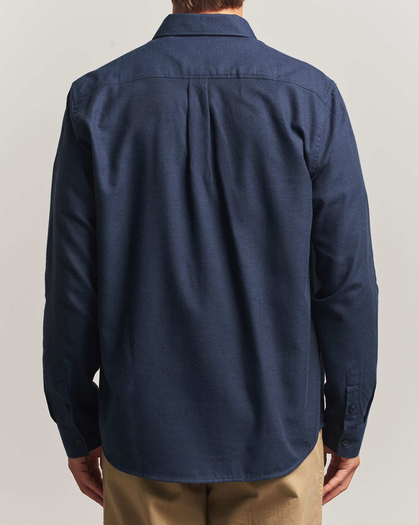 Herr | Skjortor | LES DEUX | Soft Flannel Shirt Dark Navy
