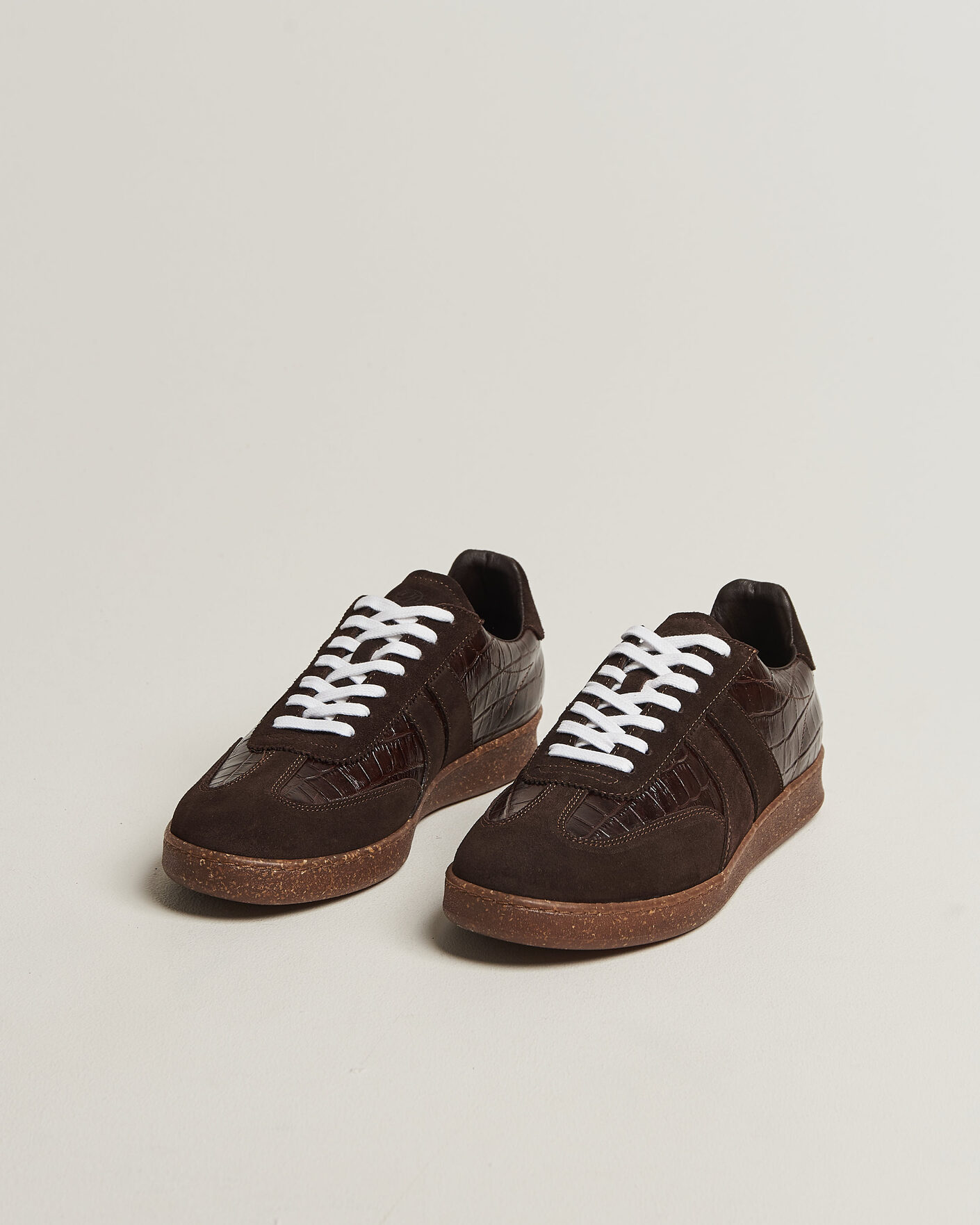Herr | Sneakers | LES DEUX | Croco Sneaker Molé Brown