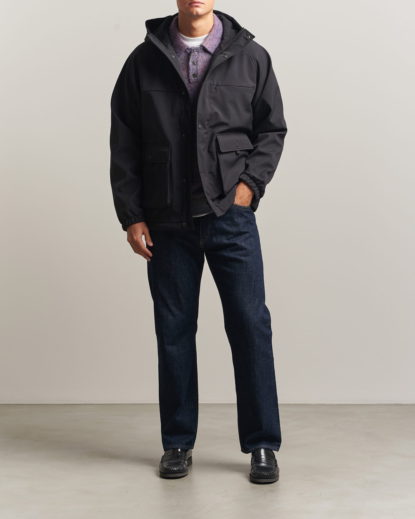 Herr | Jackor | LES DEUX | Shell Jacket Black