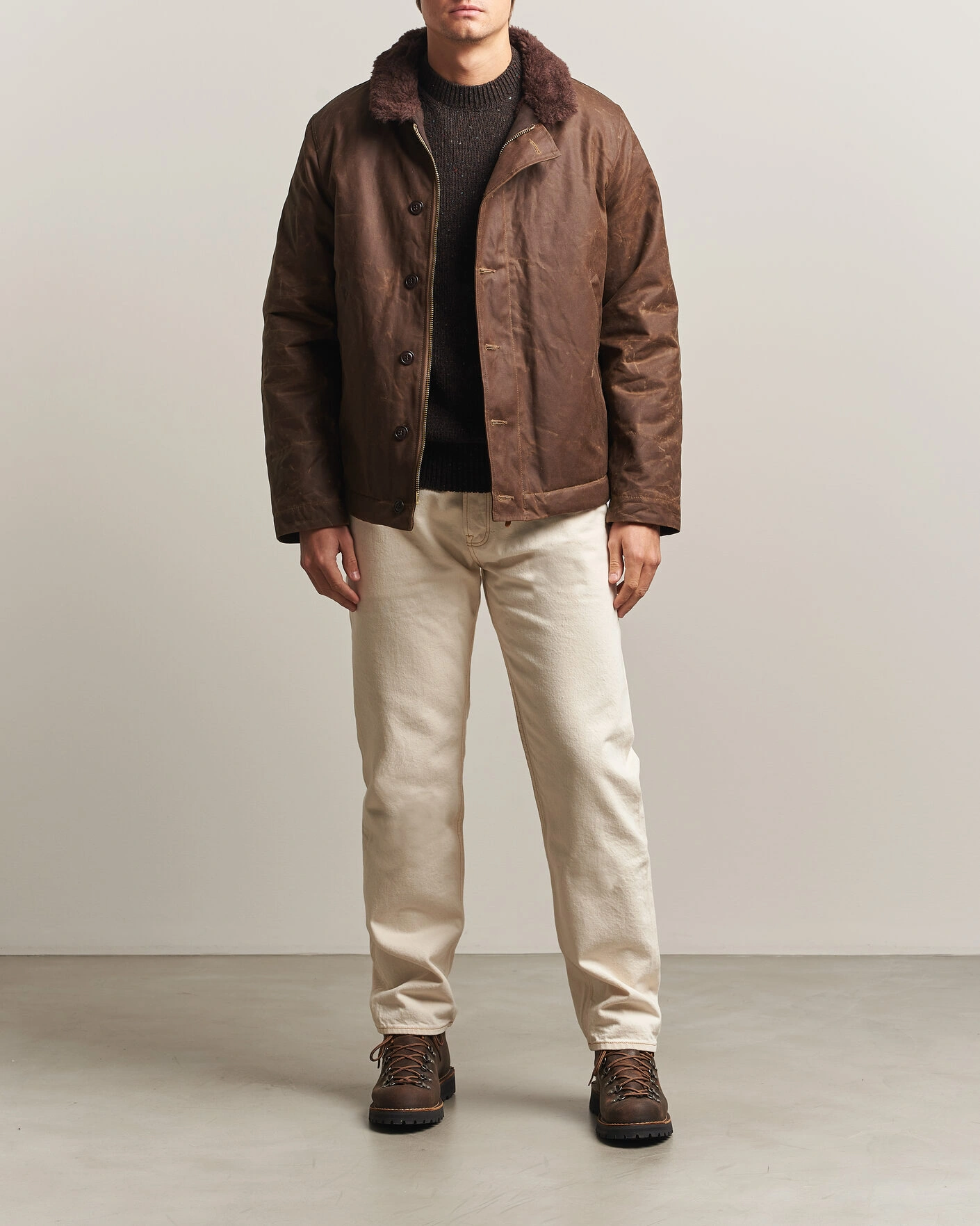 Herr | Jackor | Manifattura Ceccarelli | Deck Jacket Dark Tan
