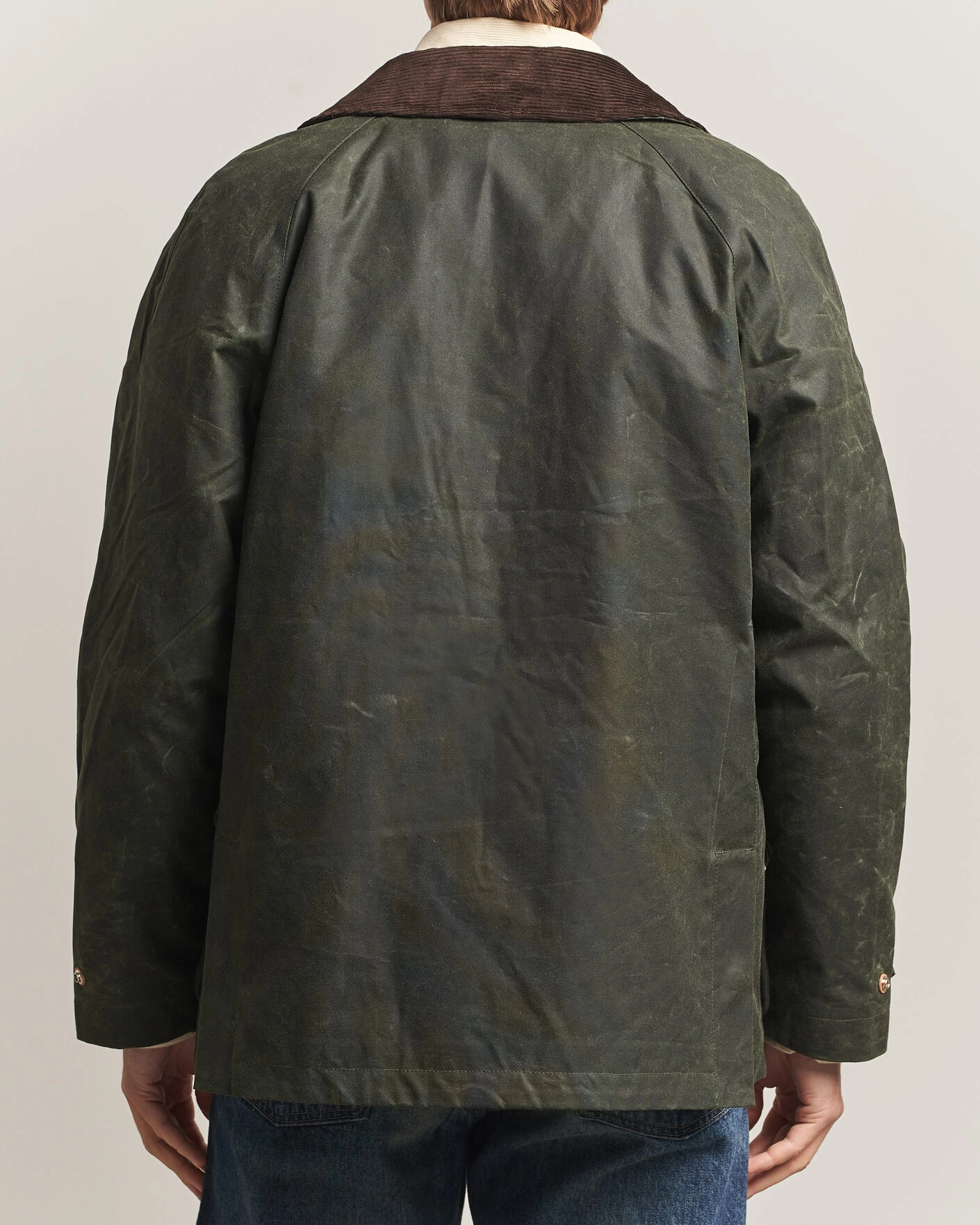 Herr | Jackor | Manifattura Ceccarelli | Rain Caban Wax Cloth Dark Green