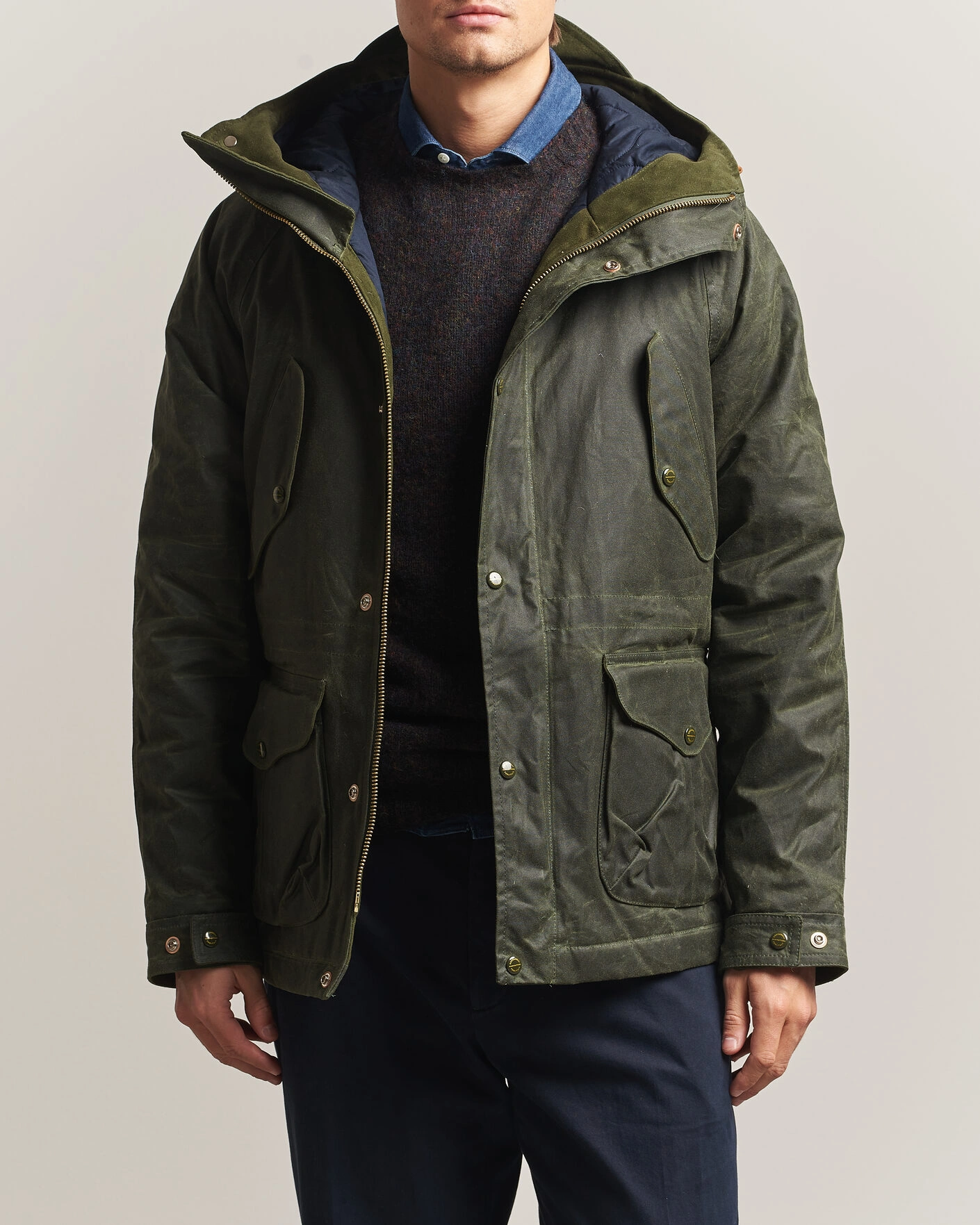 Herr | Jackor | Manifattura Ceccarelli | New Fisherman Parka Dark Green