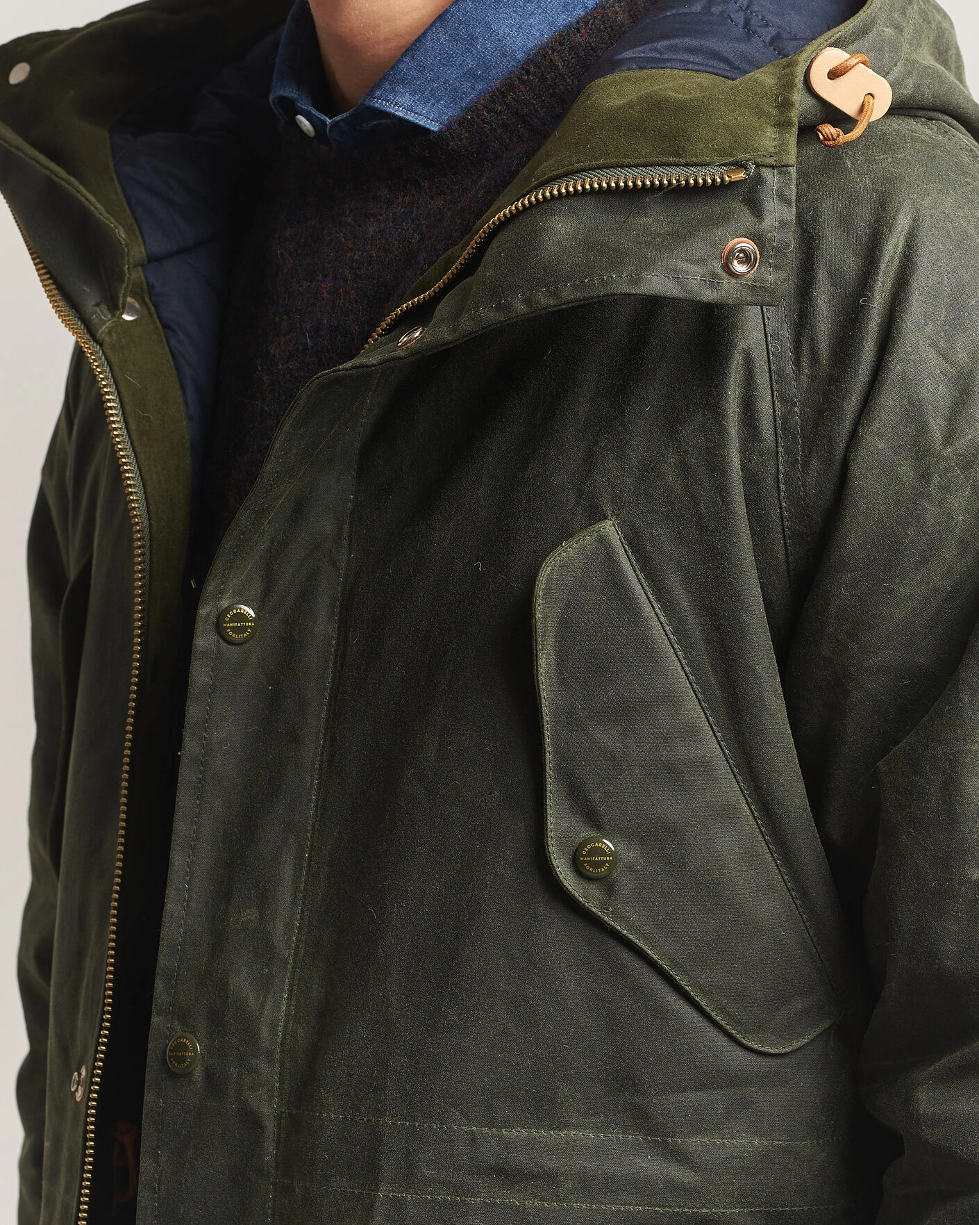 Herr | Jackor | Manifattura Ceccarelli | New Fisherman Parka Dark Green