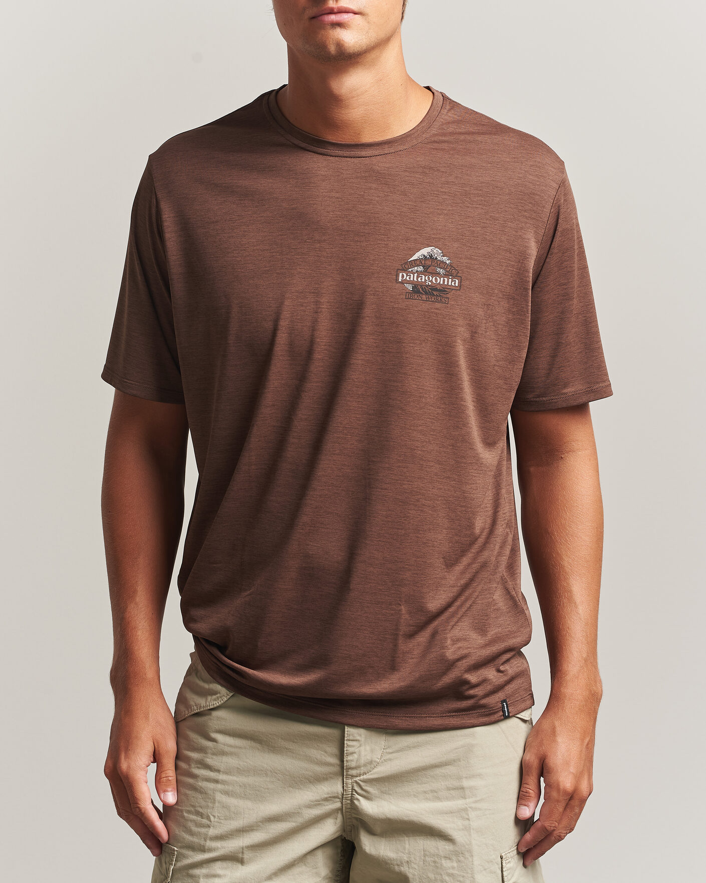 Herr | T-Shirts | Patagonia | Cap Cool Daily Shirt Berm Brown
