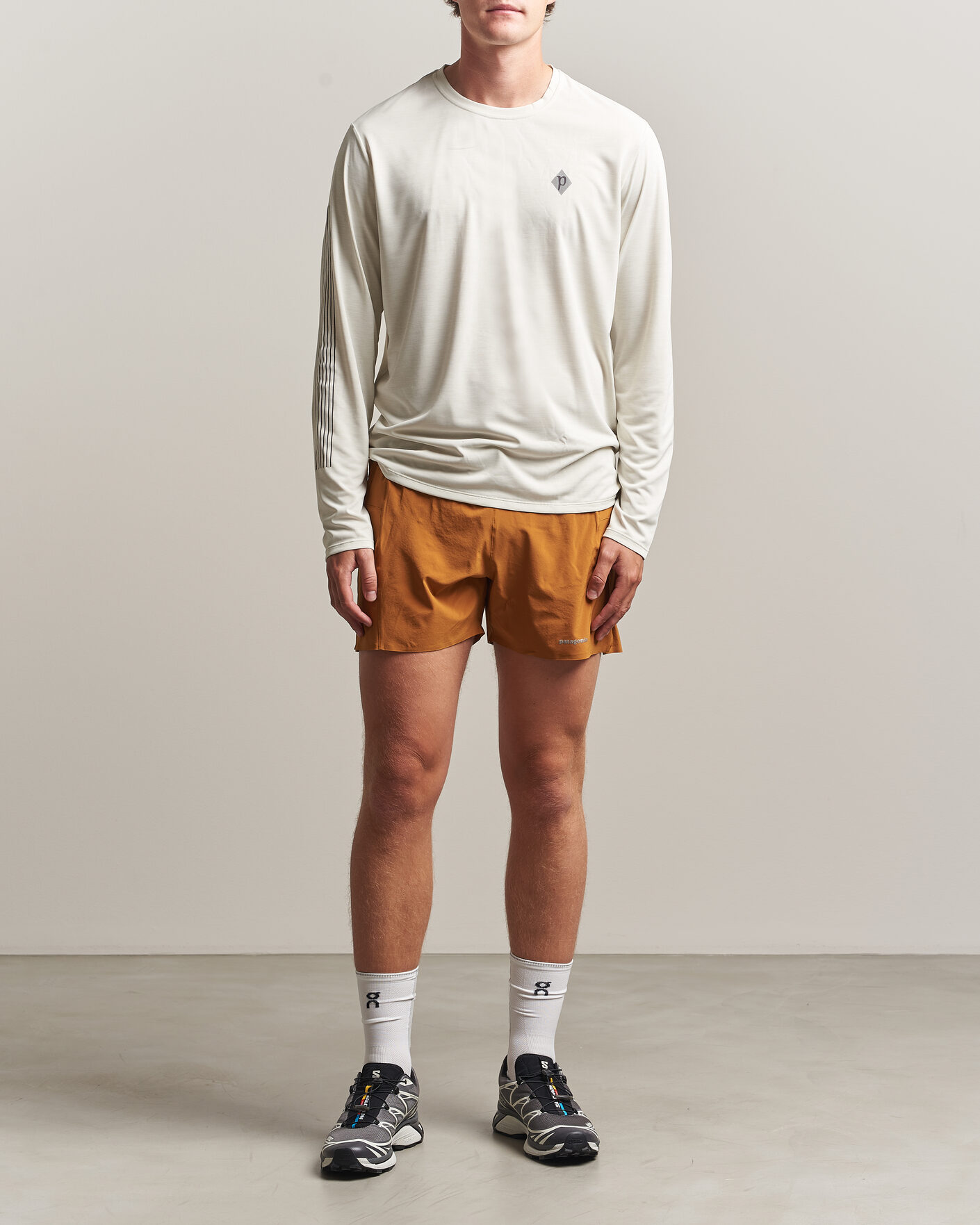 Herr | T-Shirts | Patagonia | Long Sleeve Cap Cool Shirt Dyno White