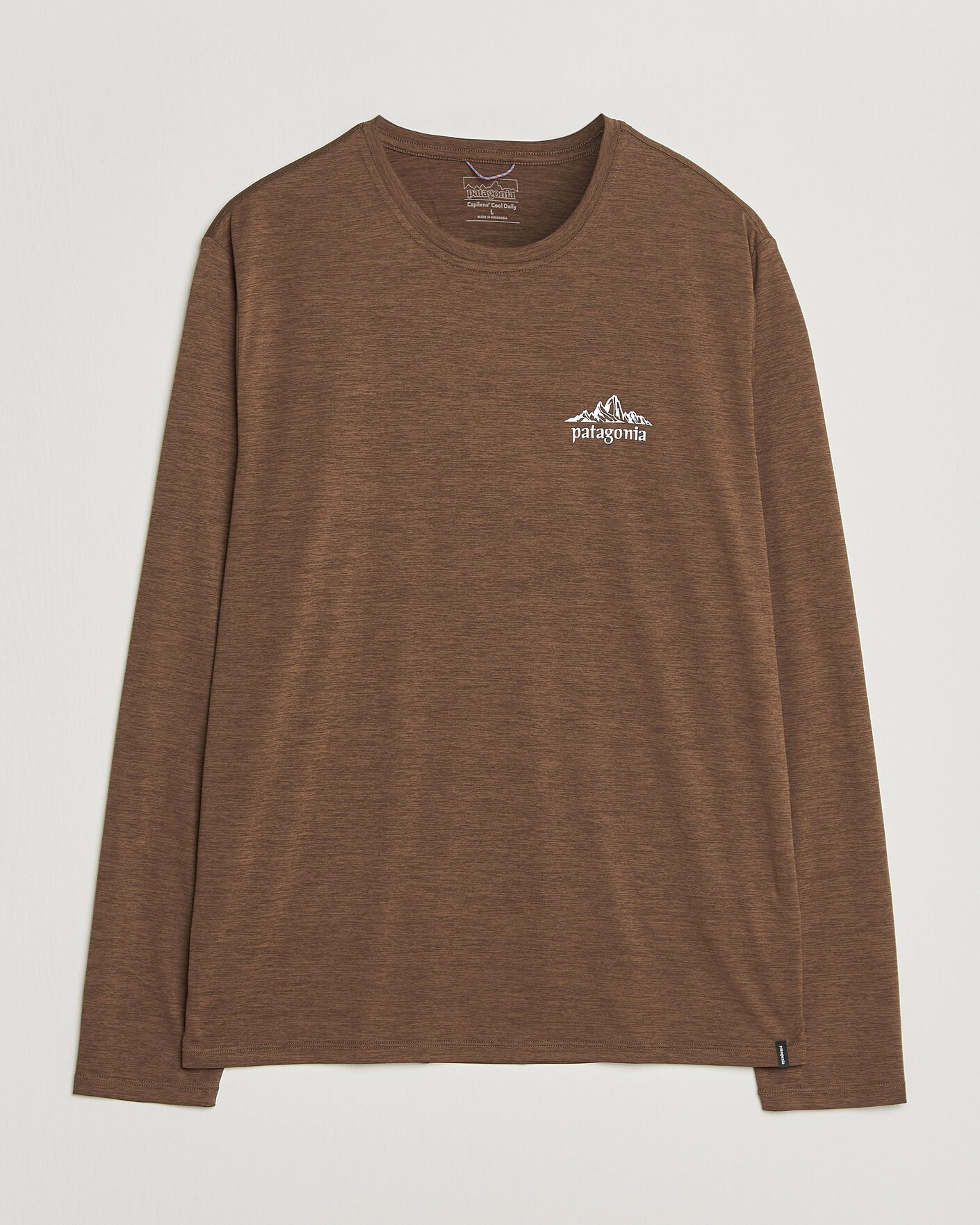 Herr | T-Shirts | Patagonia | Long Sleeve Cap Cool Shirt Berm Brown