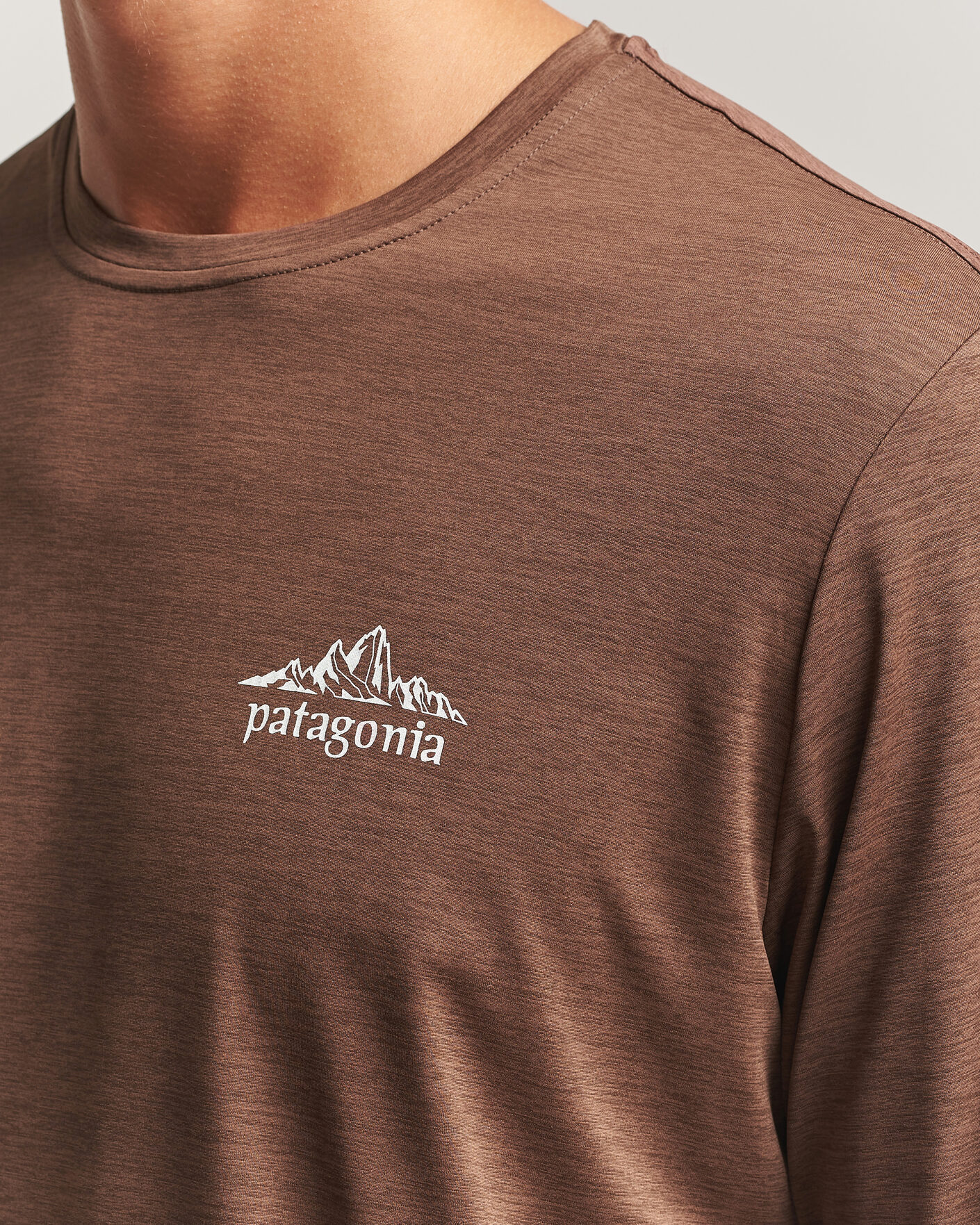 Herr | T-Shirts | Patagonia | Long Sleeve Cap Cool Shirt Berm Brown