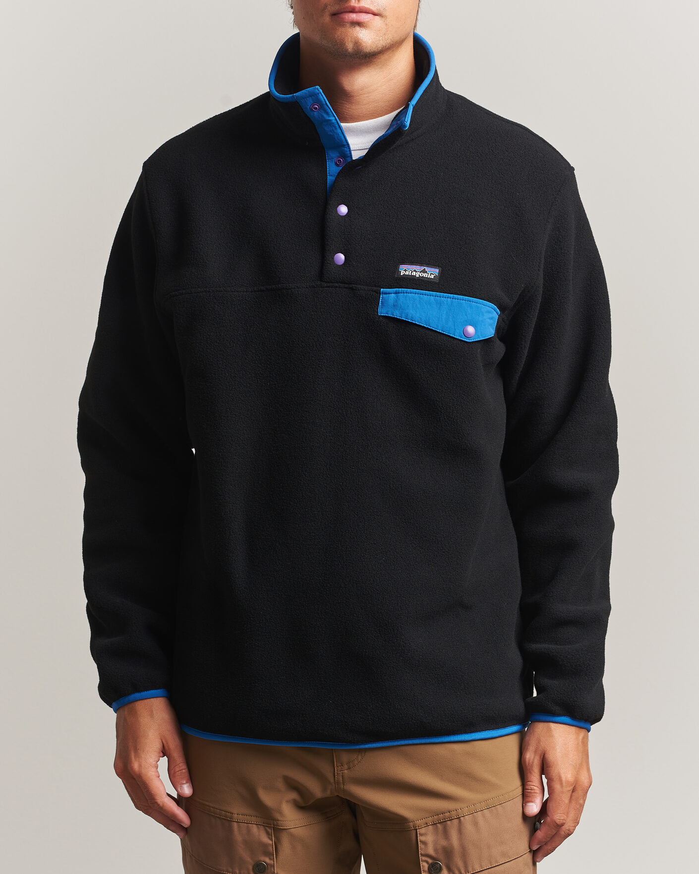 Herr | Tröjor | Patagonia | Synch Snap T Half Zip Fleece Black