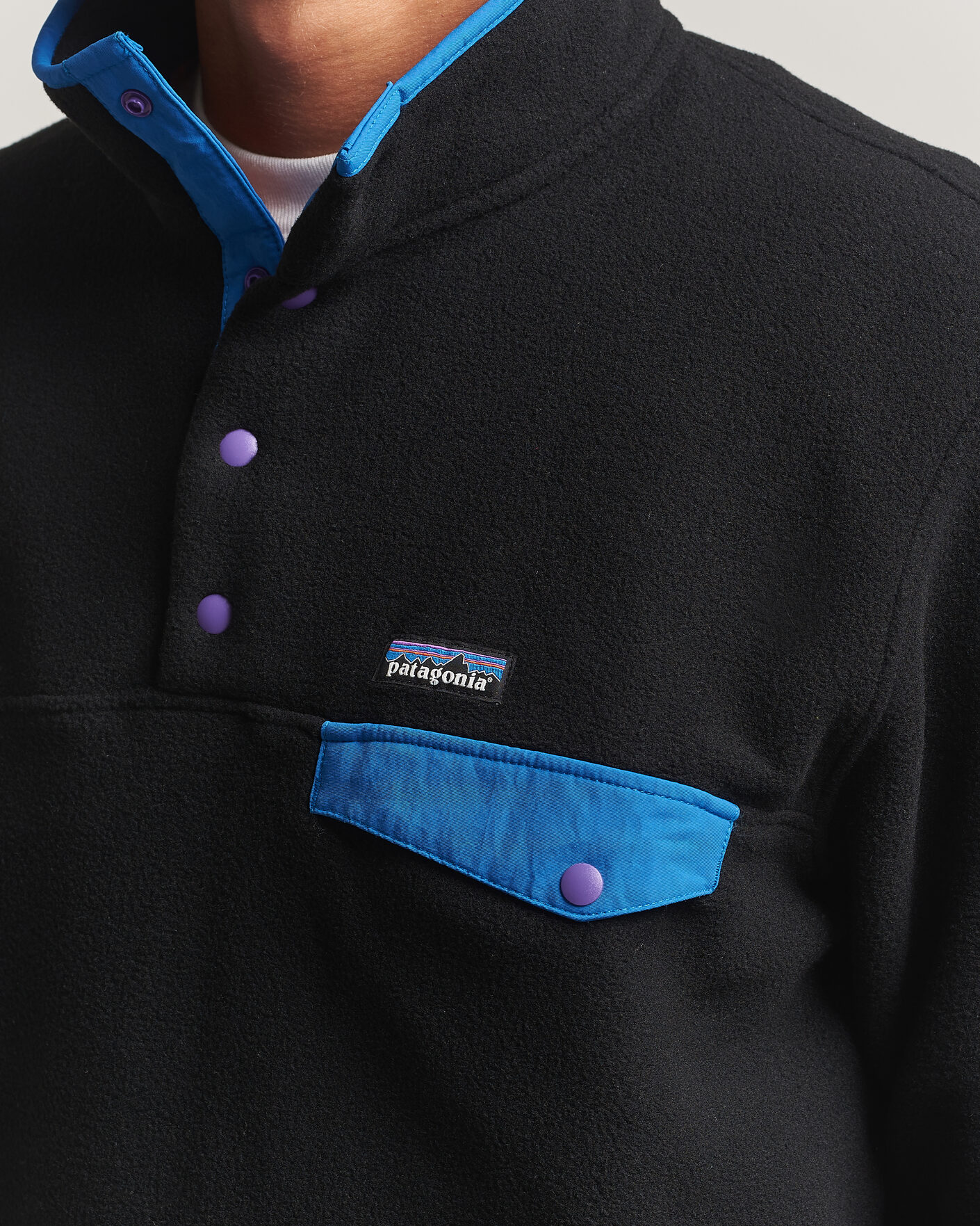 Herr | Tröjor | Patagonia | Synch Snap T Half Zip Fleece Black