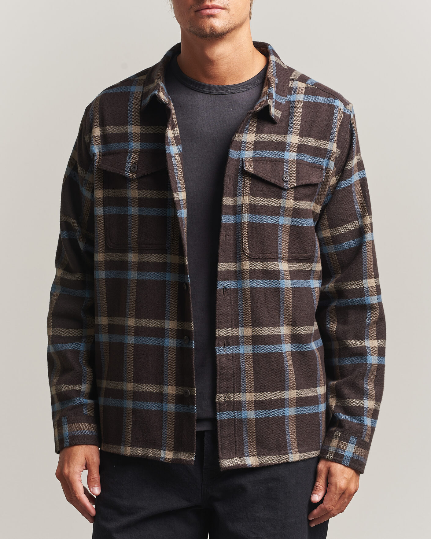 Herr | Skjortor | Patagonia | Fjord Flannel Shirt Den Brown