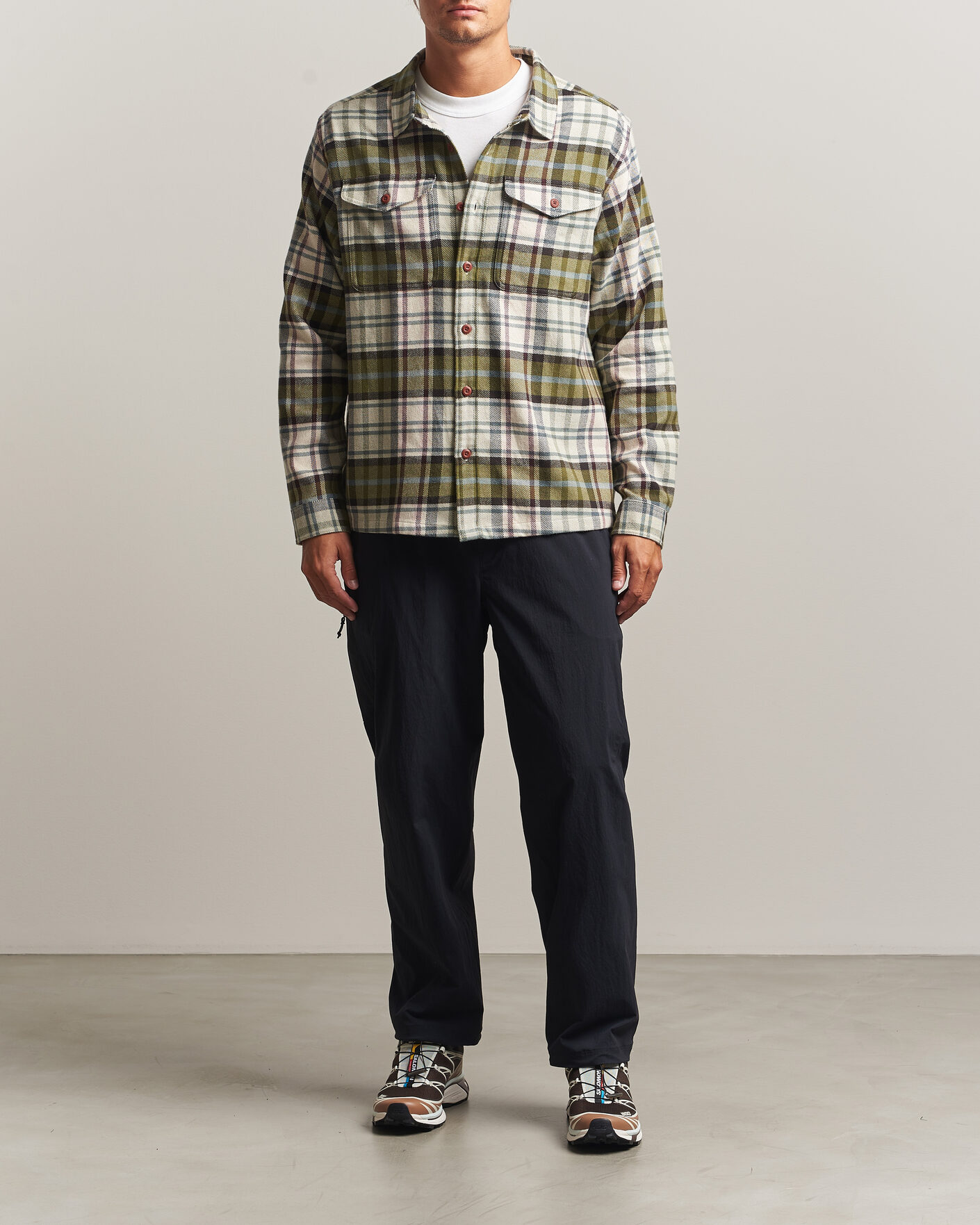 Herr | Skjortor | Patagonia | Fjord Flannel Shirt Weathered Stone