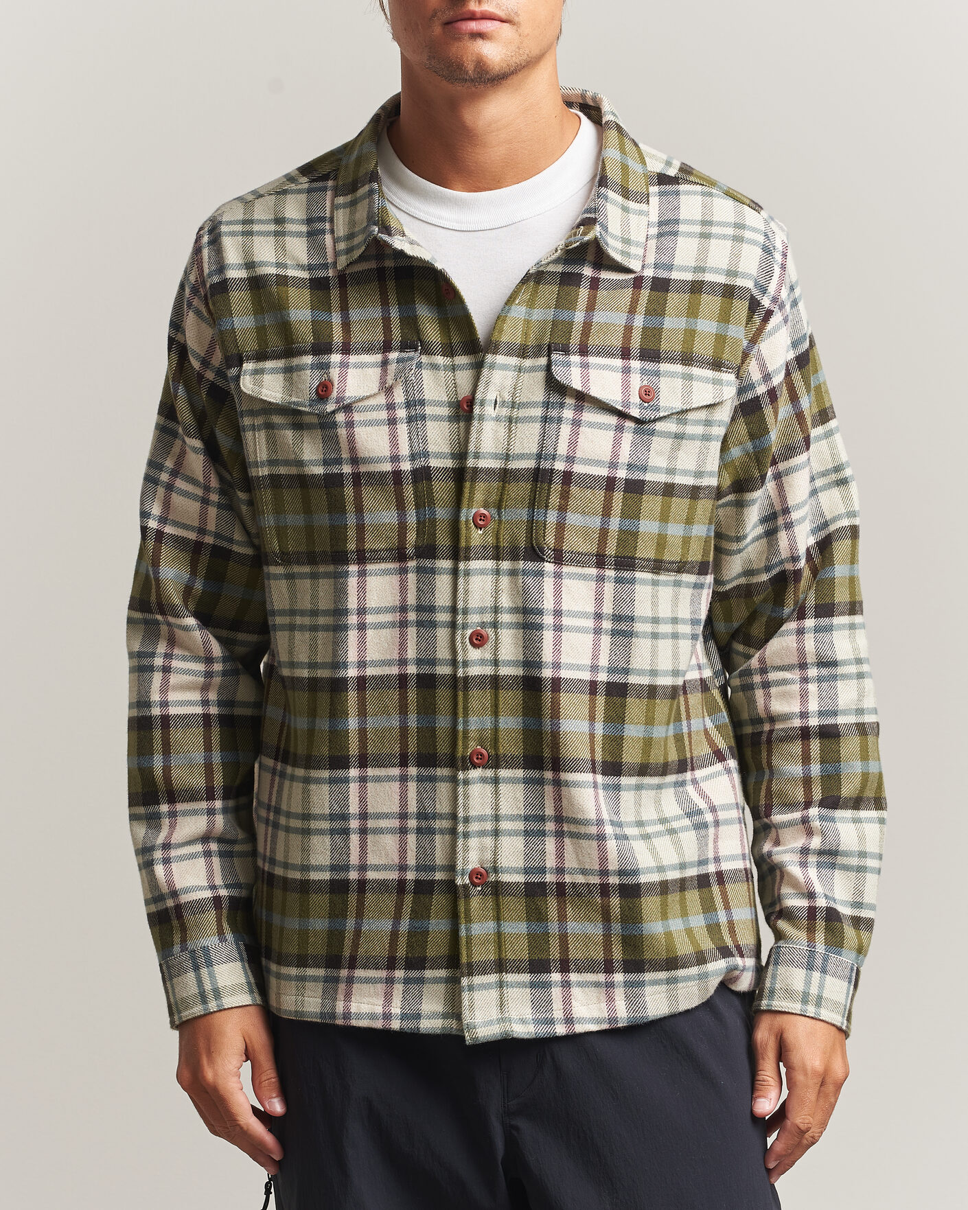 Herr | Skjortor | Patagonia | Fjord Flannel Shirt Weathered Stone