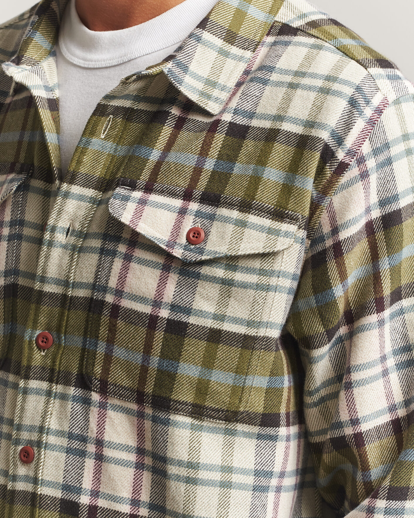 Herr | Skjortor | Patagonia | Fjord Flannel Shirt Weathered Stone