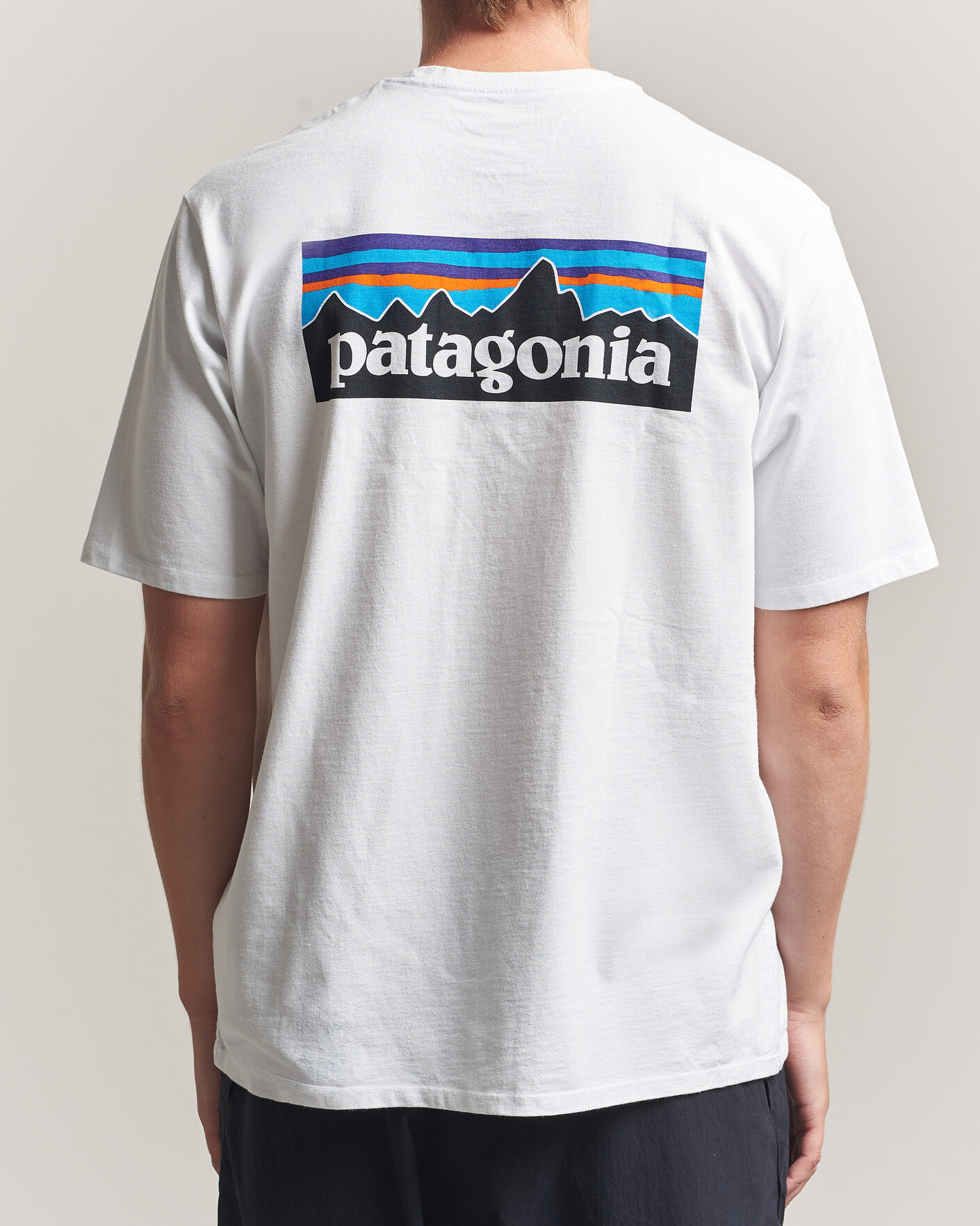Herr | T-Shirts | Patagonia | P-6 Logo Responsibili T-Shirt Fiber White