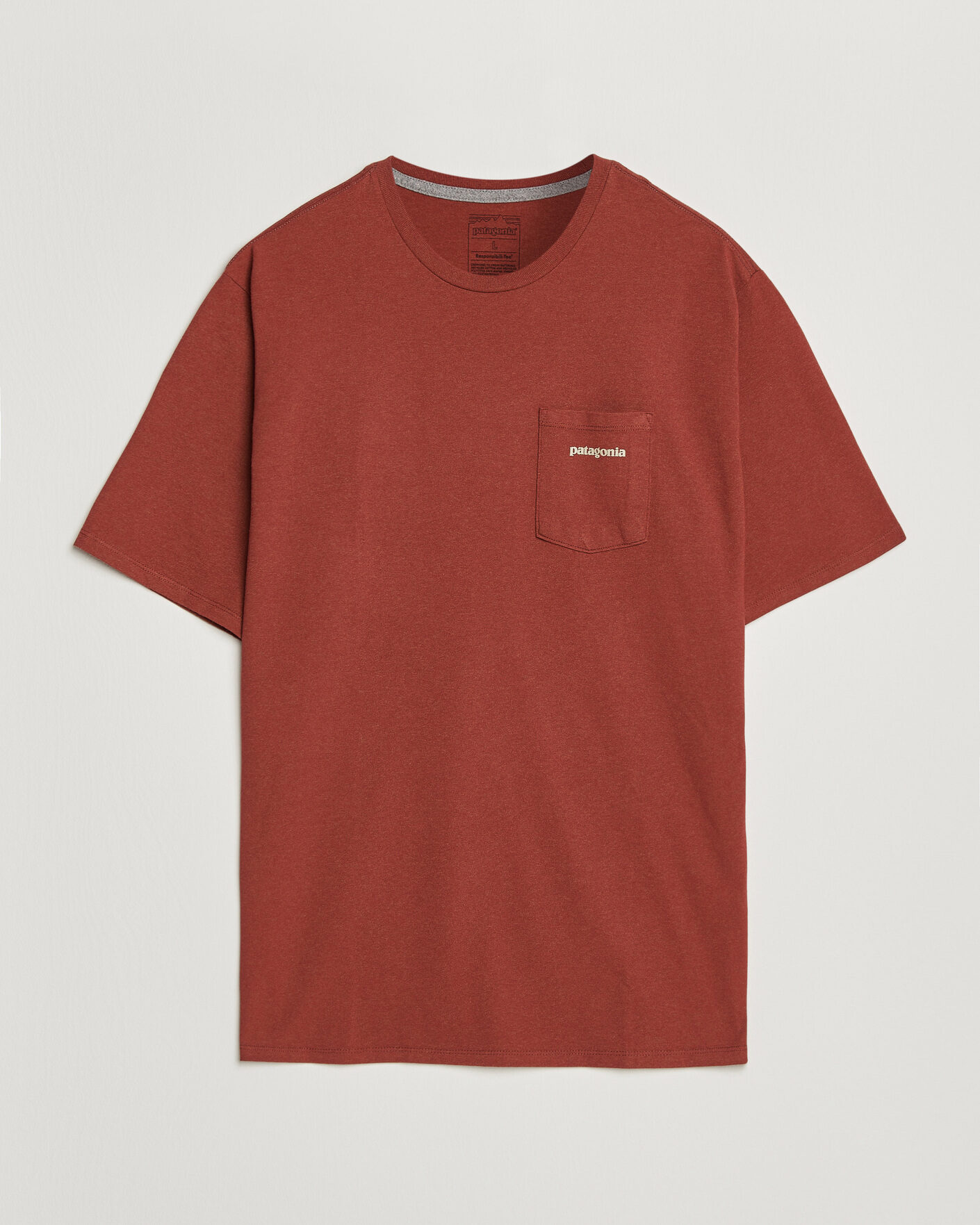 Herr | T-Shirts | Patagonia | Boardshort Logo Pocket Responsibili T-Shirt Rusty Red