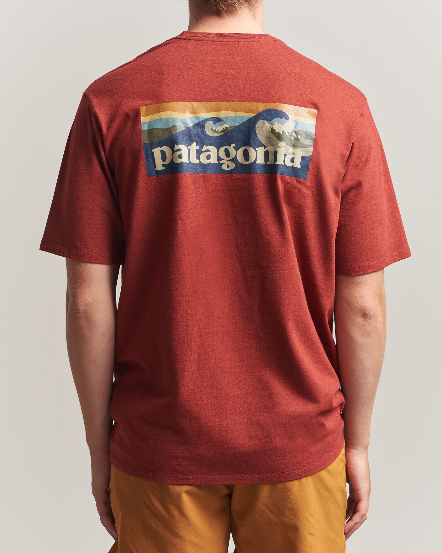 Herr | T-Shirts | Patagonia | Boardshort Logo Pocket Responsibili T-Shirt Rusty Red