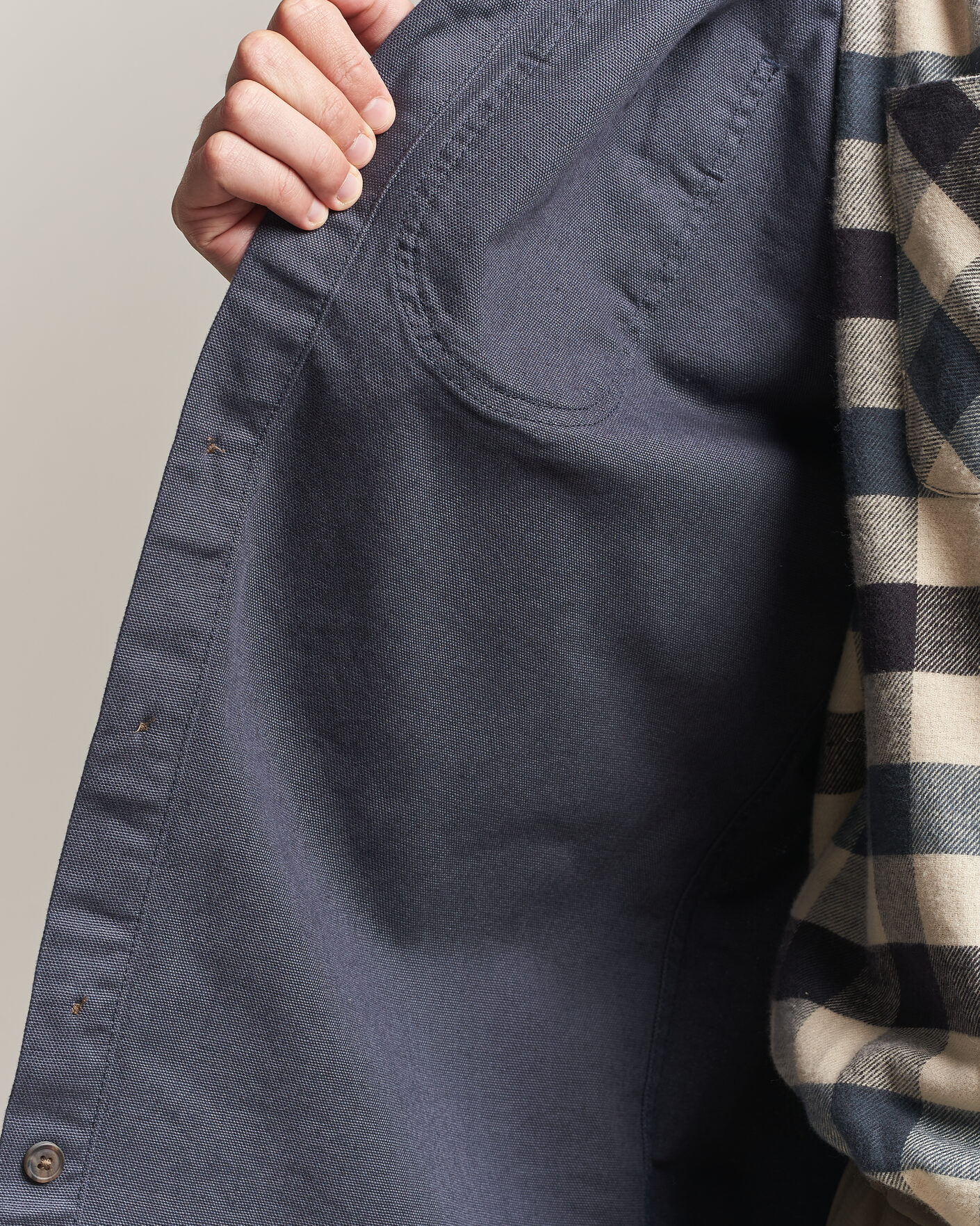 Herr | Skjortor | Patagonia | Point Reyes Canvas Shirt Smolder Blue
