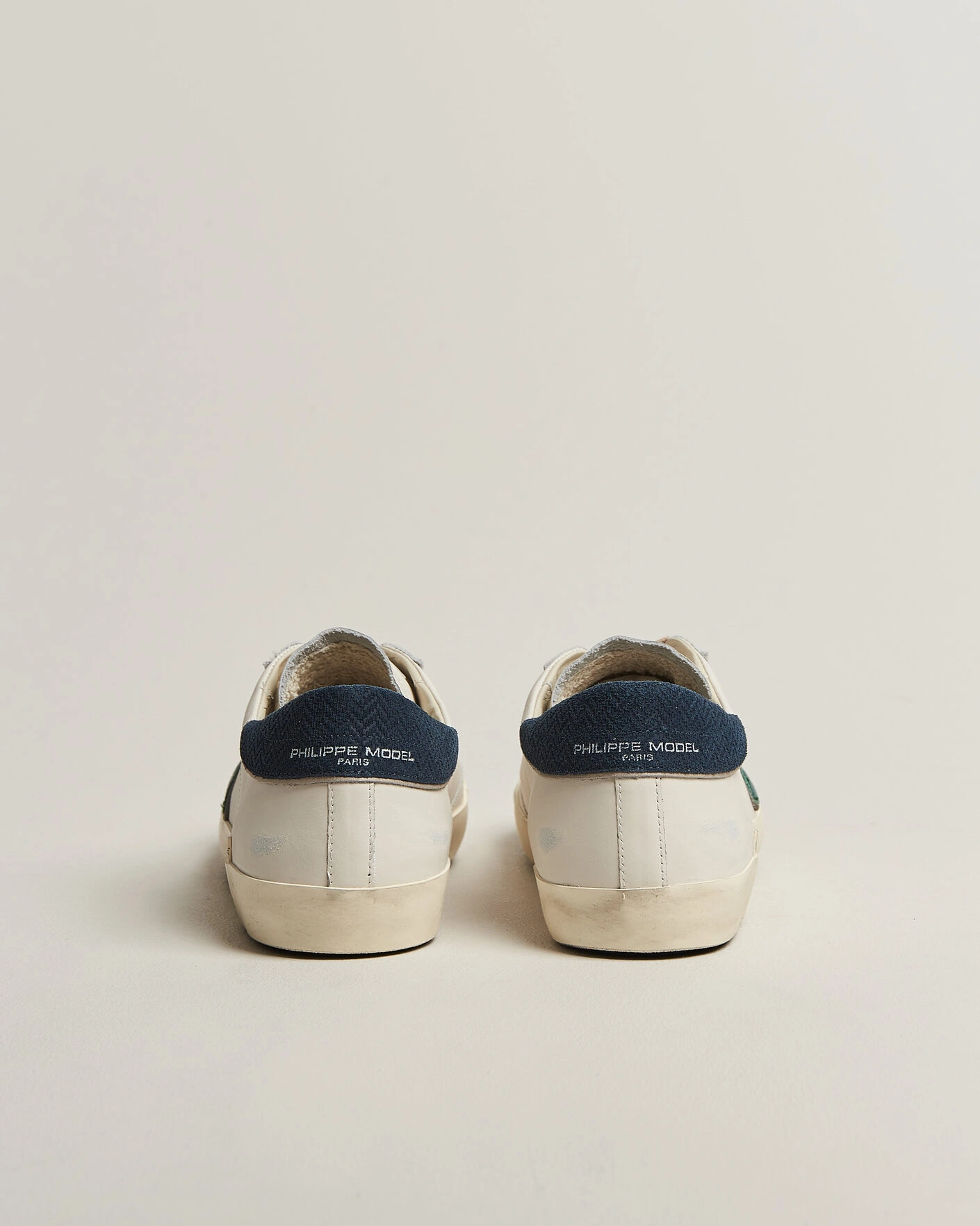 Herr | Sneakers | Philippe Model | PRSX Low Top Suede Sneaker White/Blue