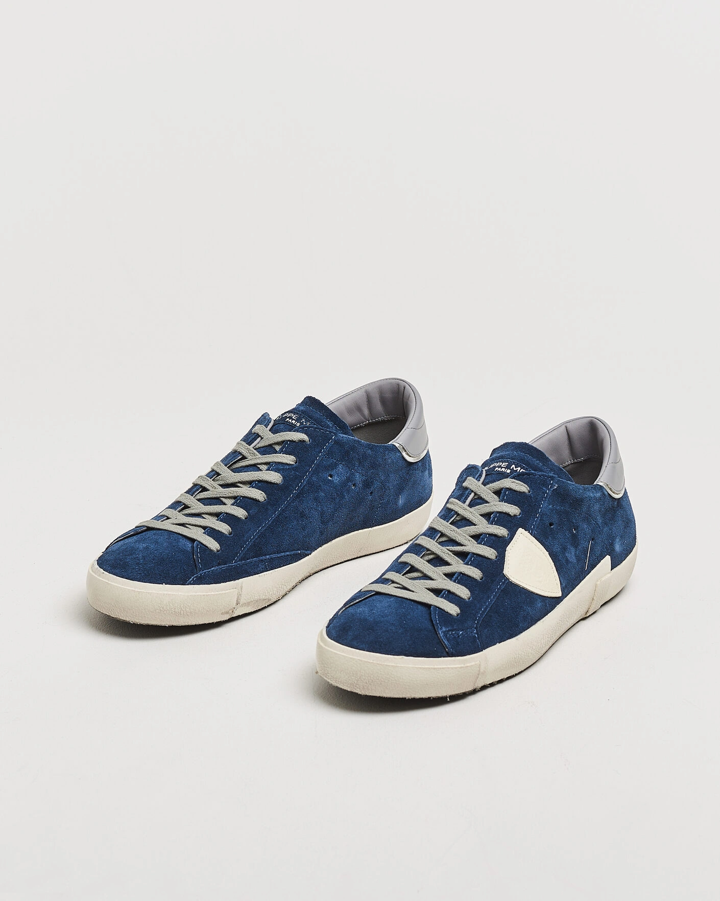 Herr | Sneakers | Philippe Model | PRSX Low Top Suede Sneaker Blue/Grey