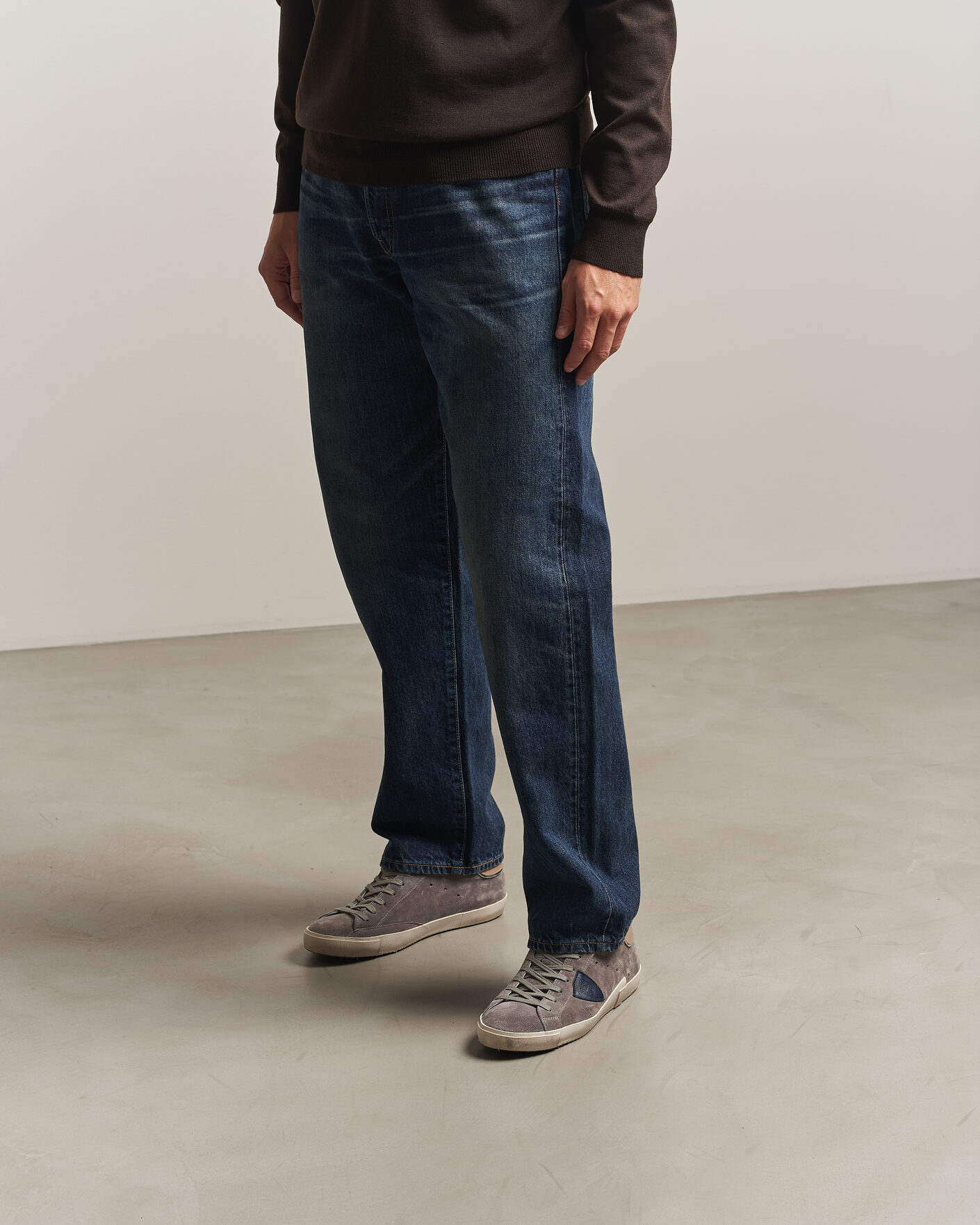 Herr | Sneakers | Philippe Model | PRSX Low Top Suede Sneaker Grey