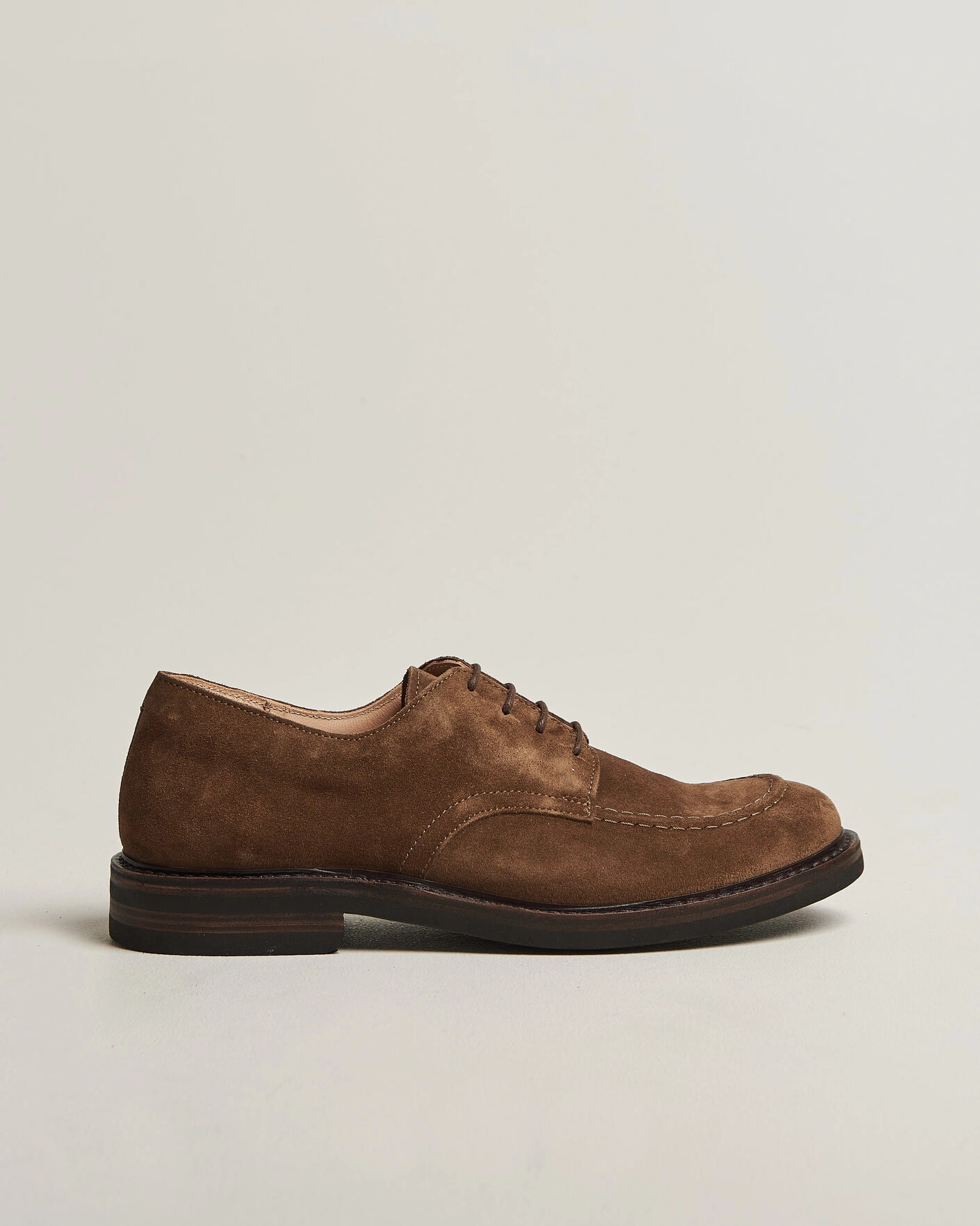 Herr | Derbys | Astorflex | Carlflex Moc Toe Dark Khaki Suede