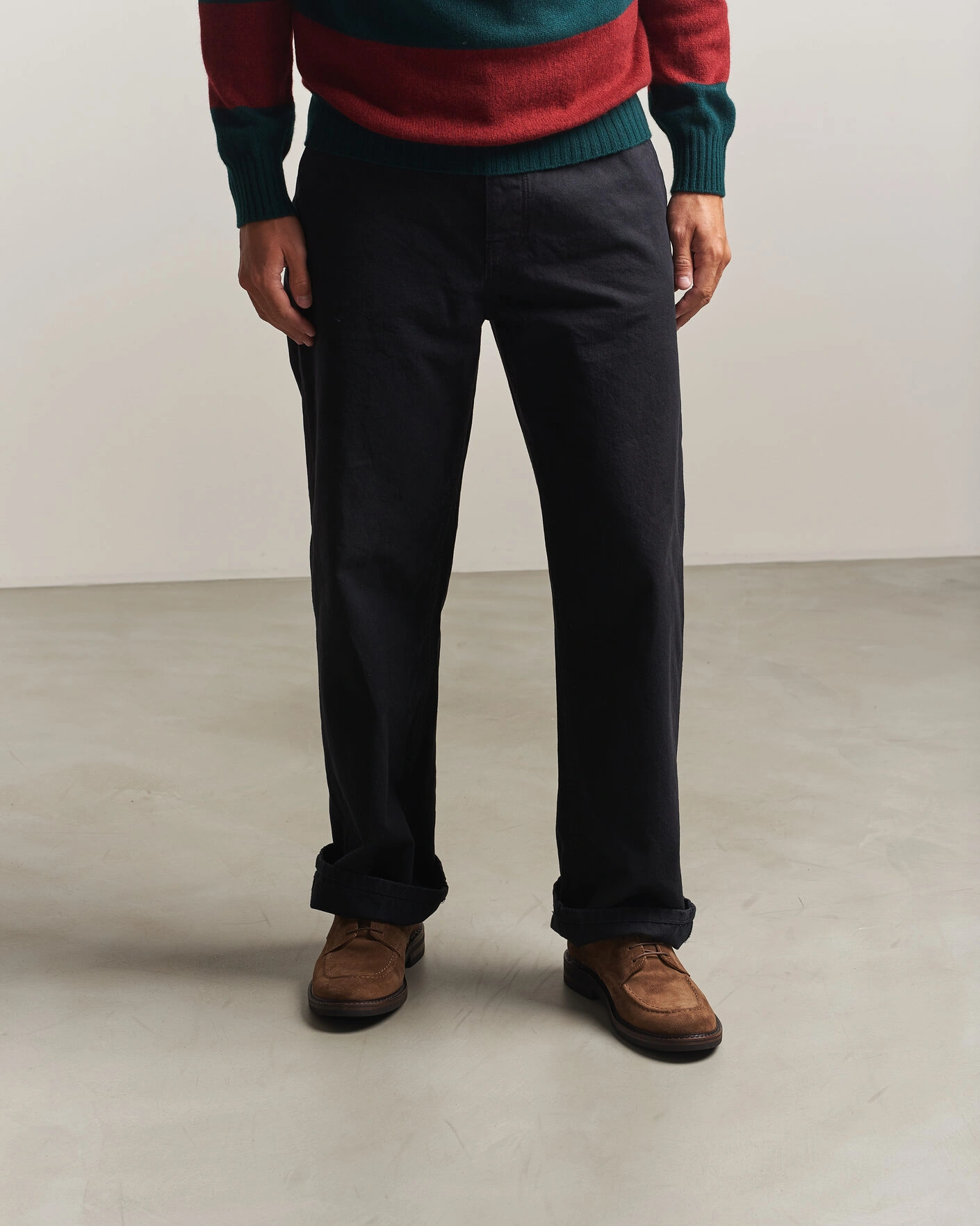 Herr | Derbys | Astorflex | Carlflex Moc Toe Dark Khaki Suede