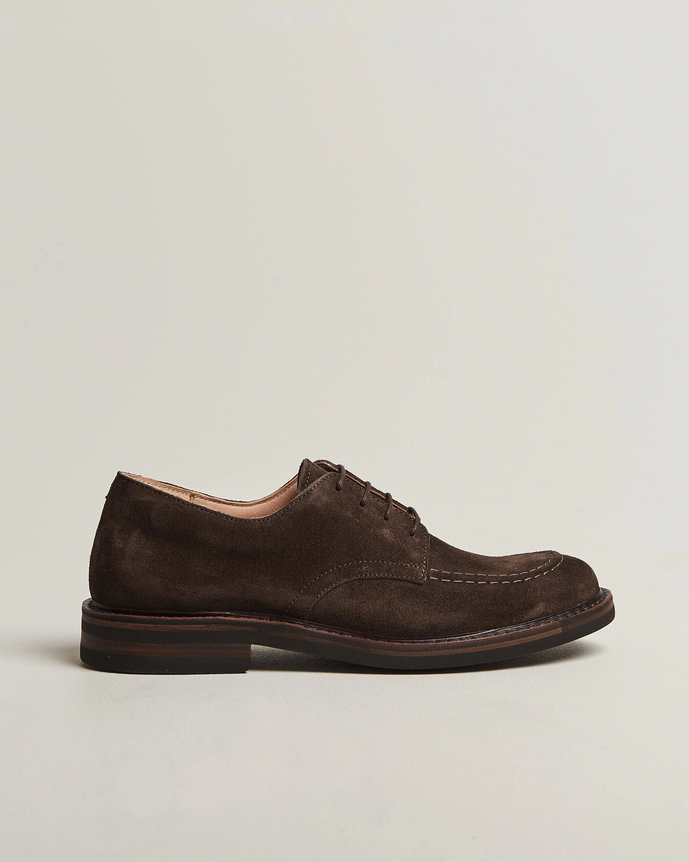 Herr | Derbys | Astorflex | Carlflex Moc Toe Dark Brown Suede