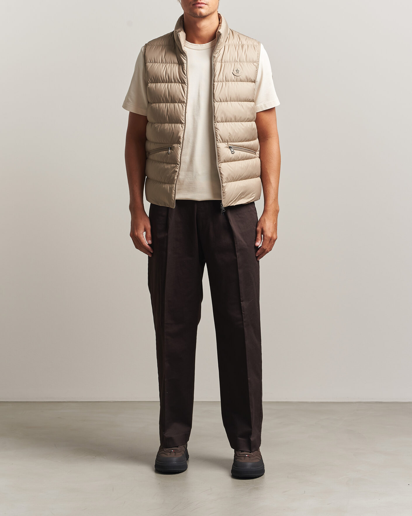 Herr | Västar | Moncler | Treompan Down Vest Brown