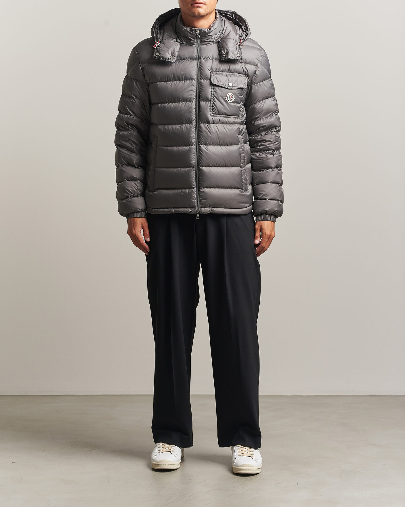 Herr | Jackor | Moncler | Verith Hooded Down Jacket Grey